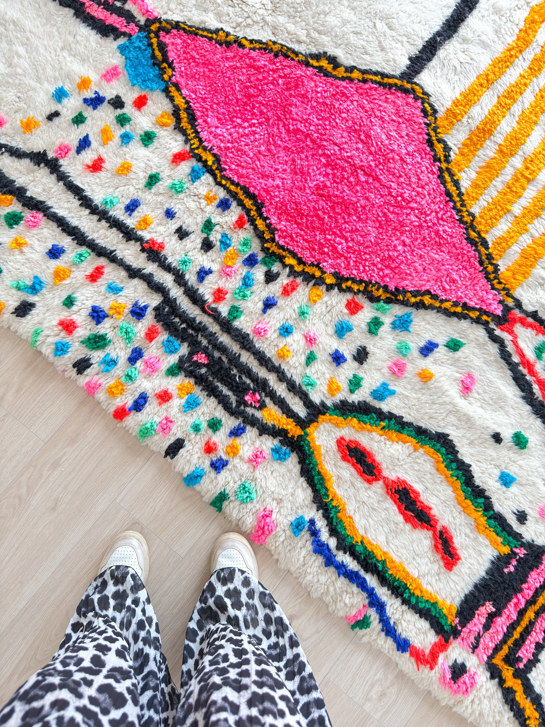 Colorful Berber rug 197 x 304 cm - n°2236