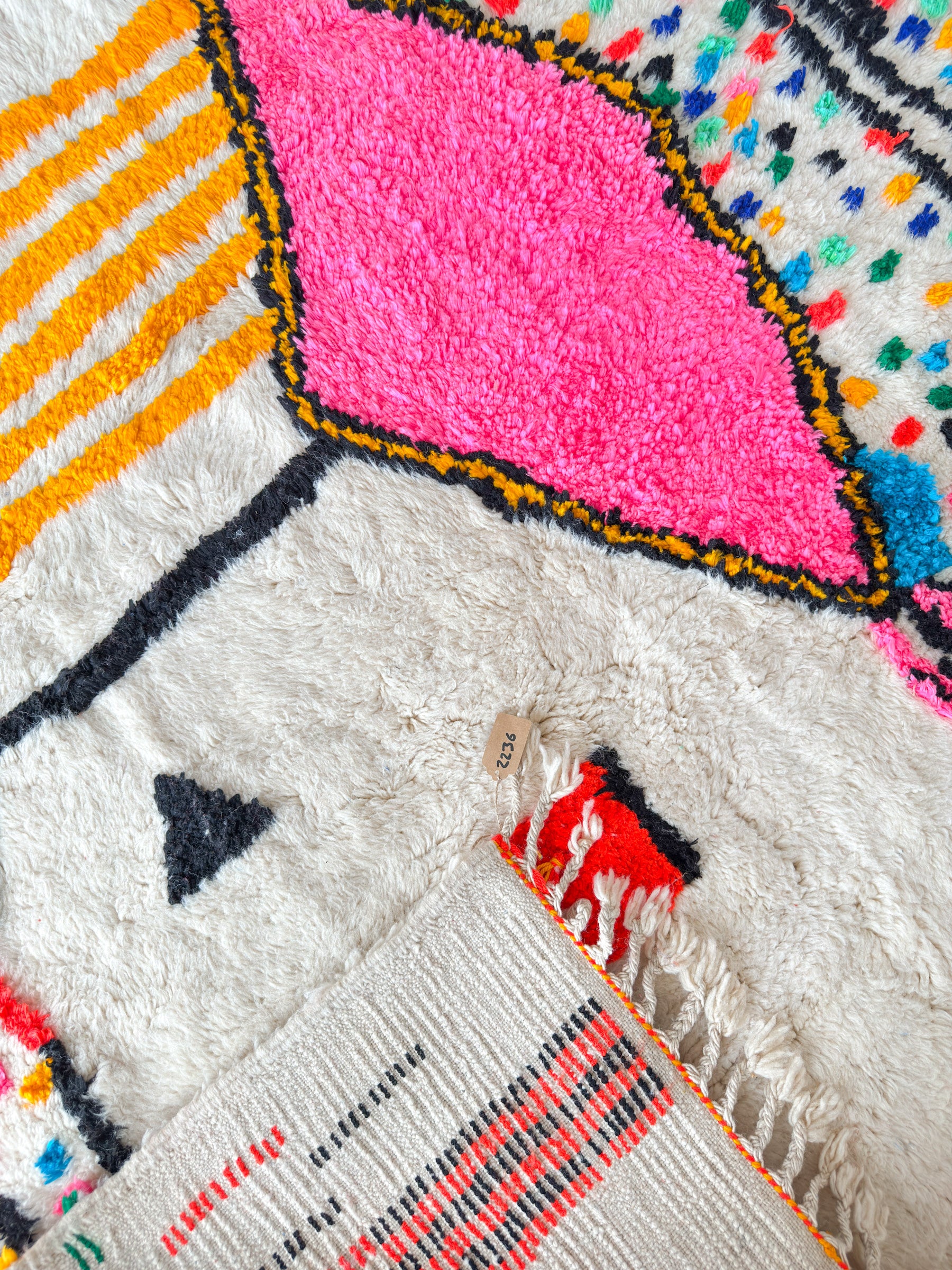 Colorful Berber rug 197 x 304 cm - n°2236