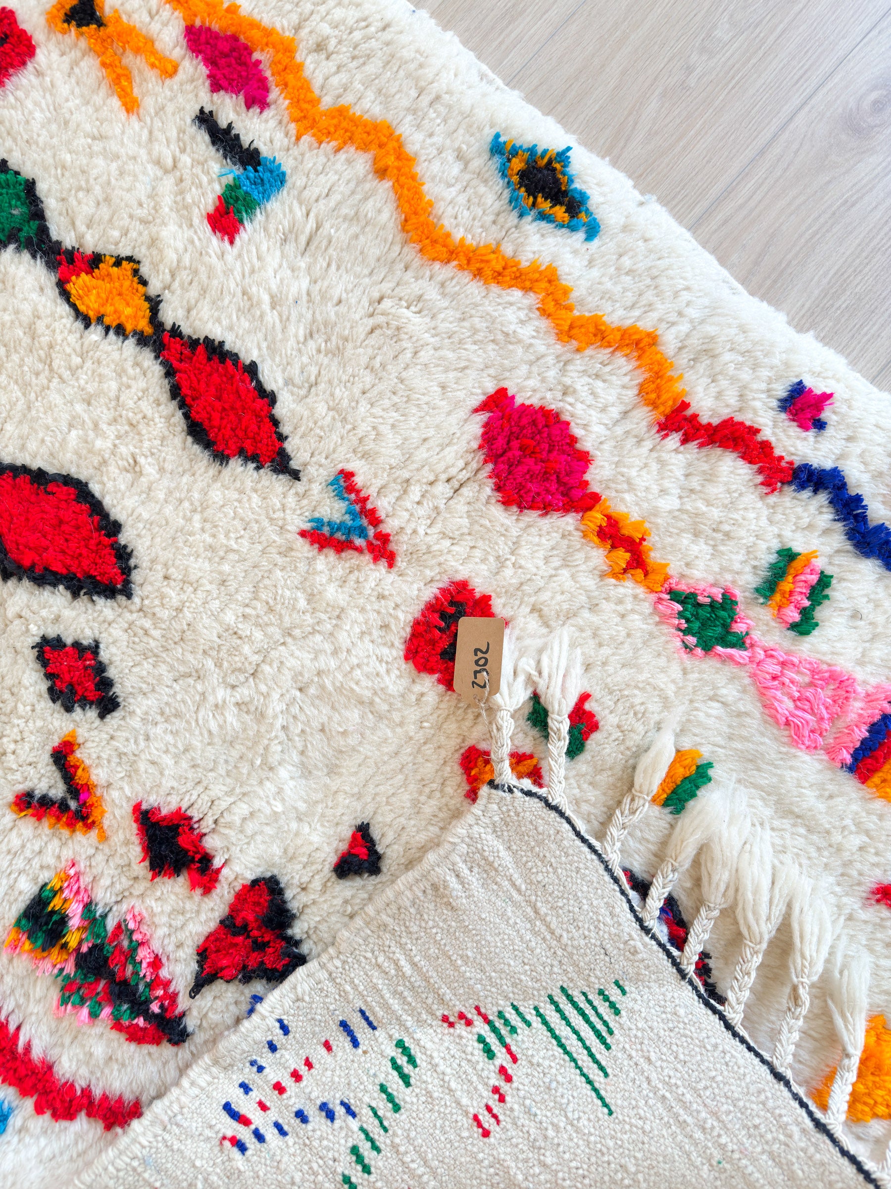 Tapis berbère coloré 93 x 150 cm - n°2302