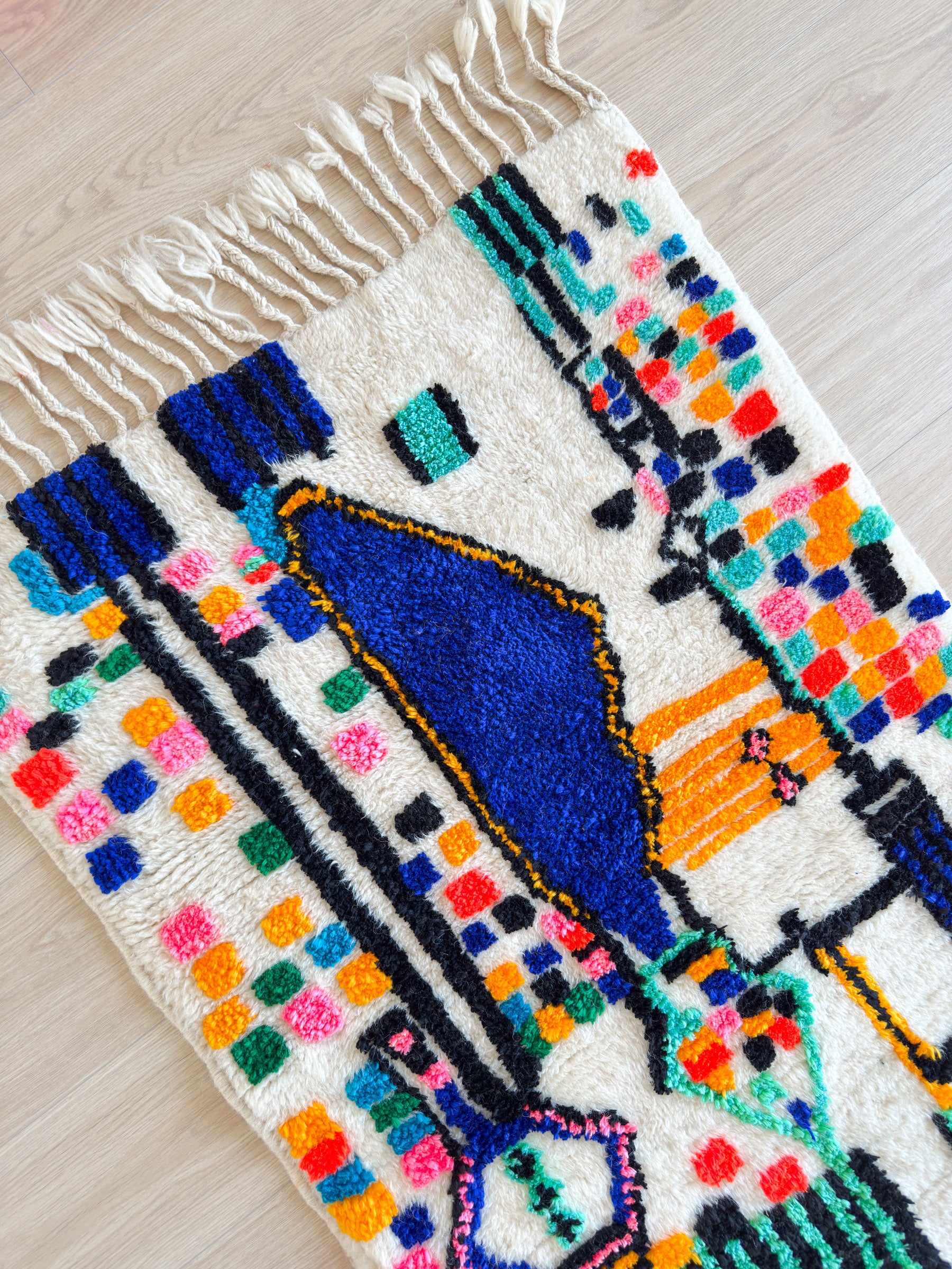 Colorful Berber rug 84 x 156 cm - n°2321