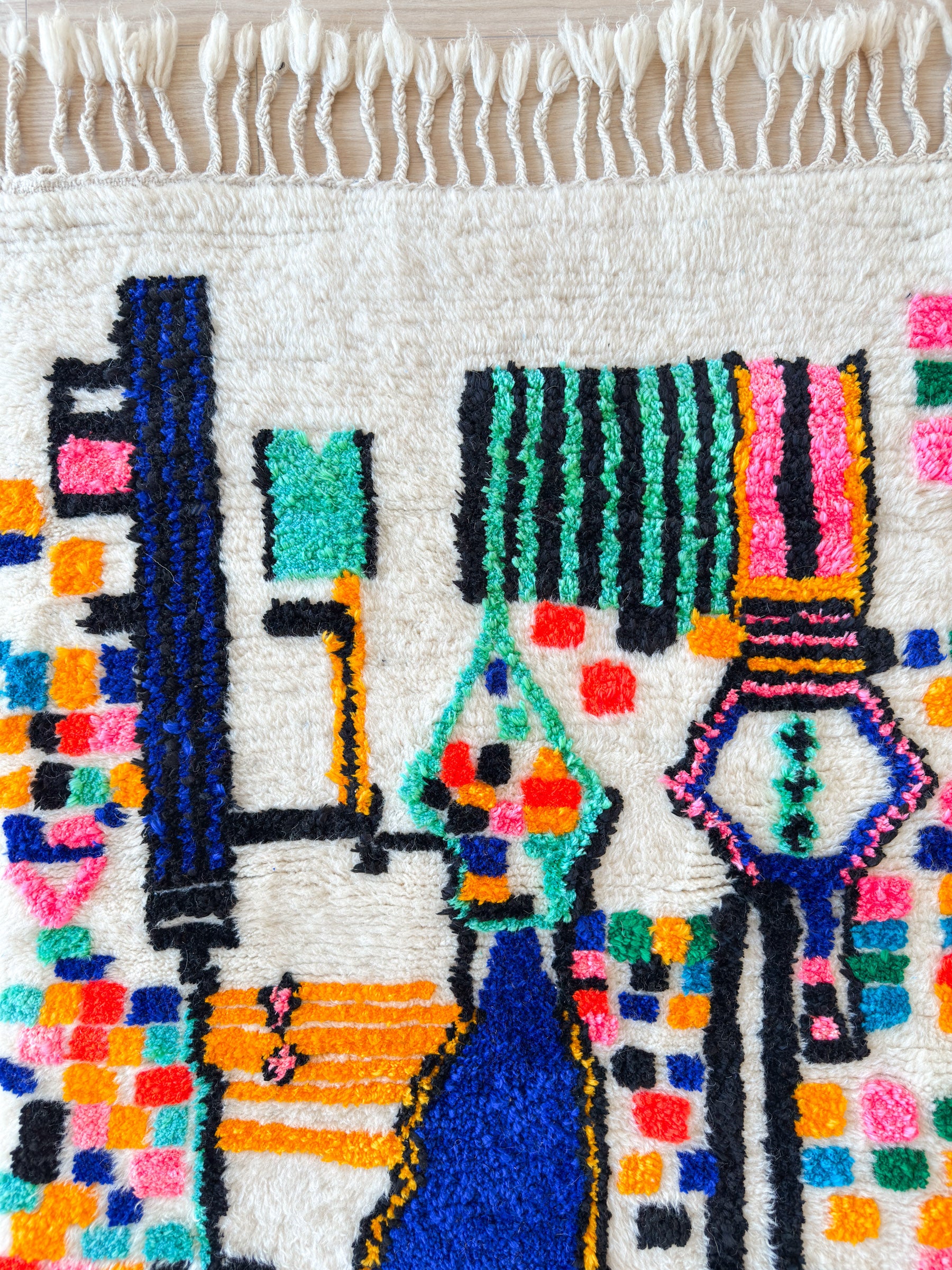 Colorful Berber rug 84 x 156 cm - n°2321