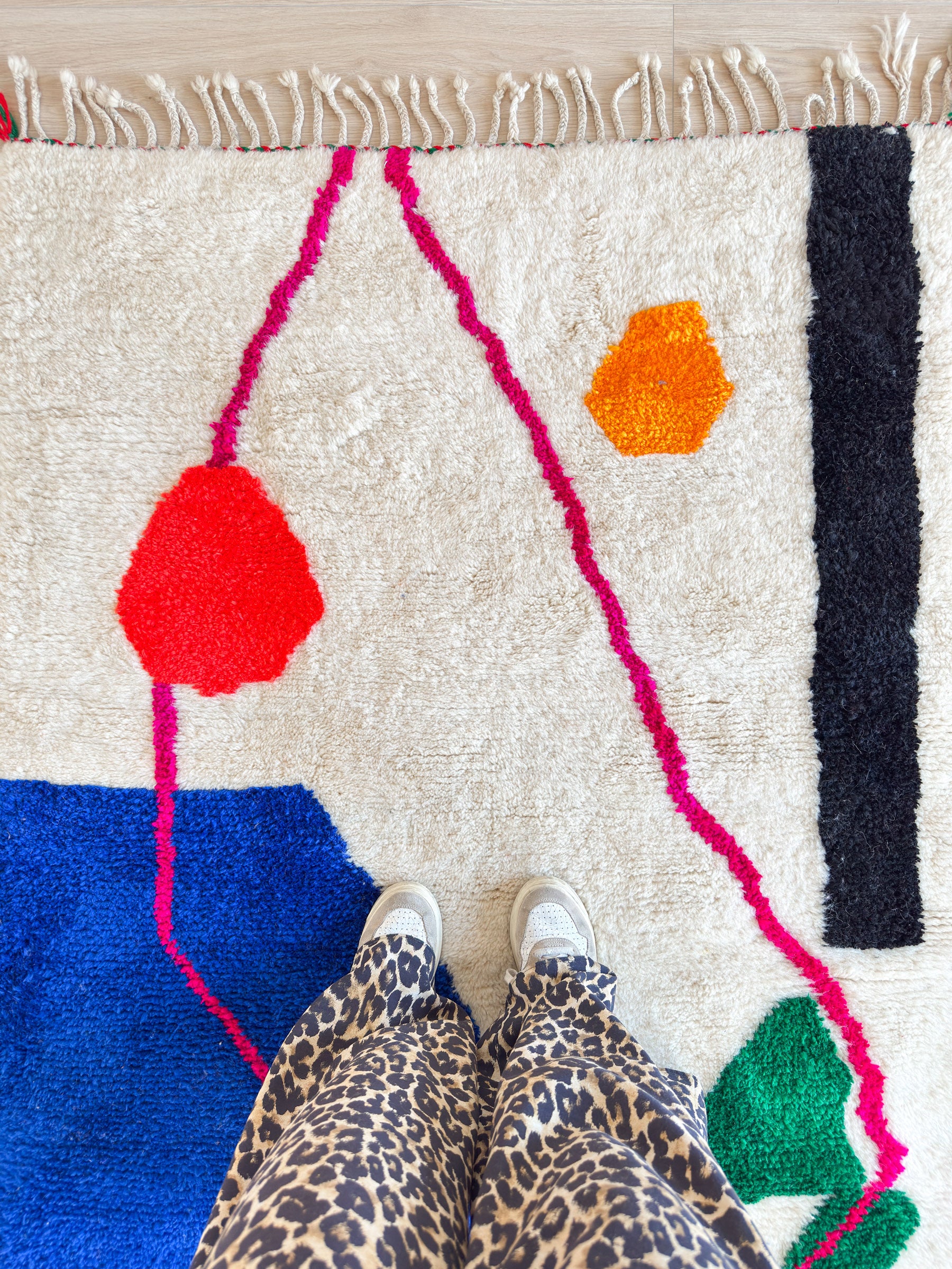 Bunter Berberteppich 123 x 205 cm - Nr. 2328