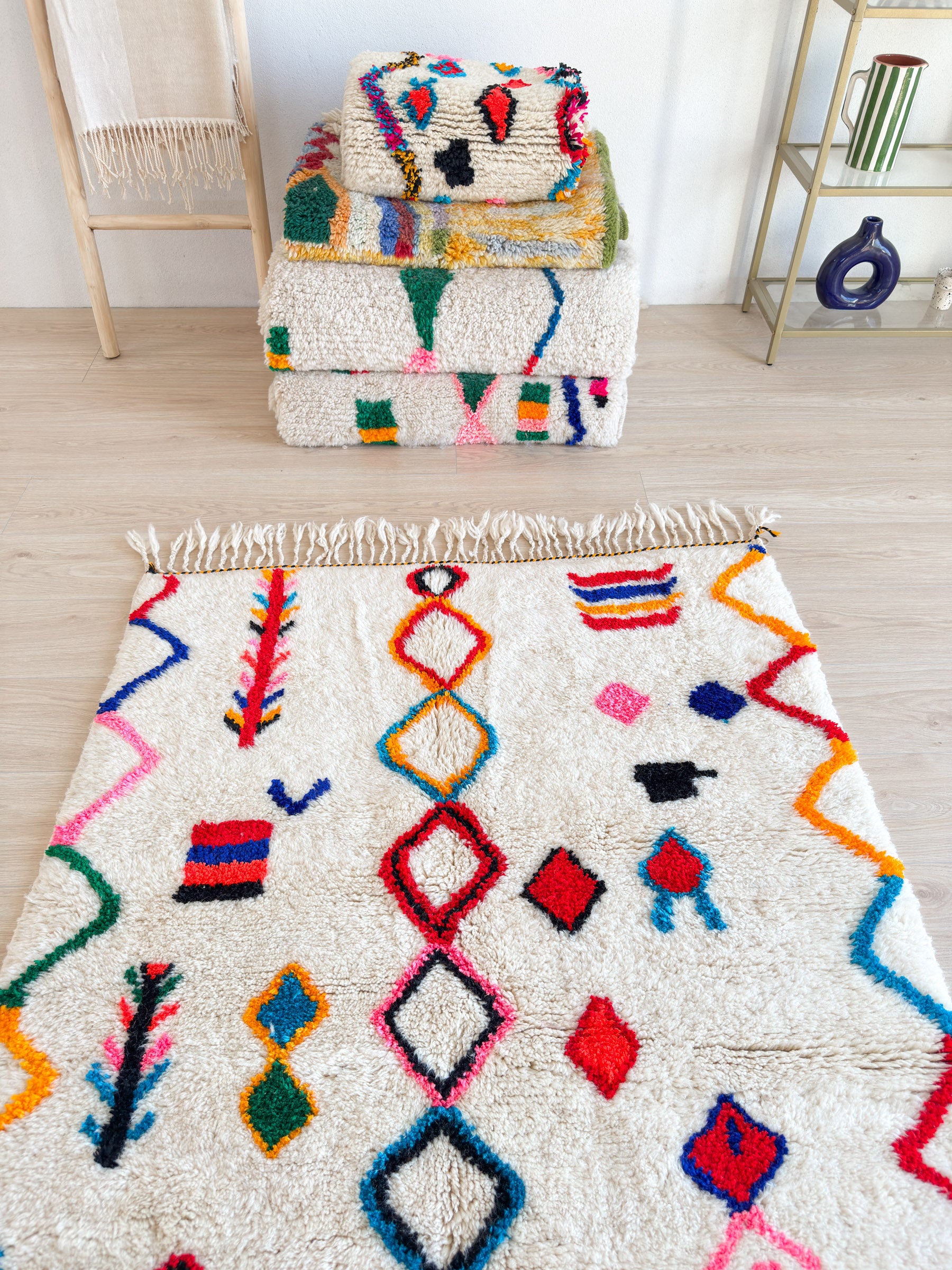 Tapis berbère coloré 119 x 191 cm - n°2287