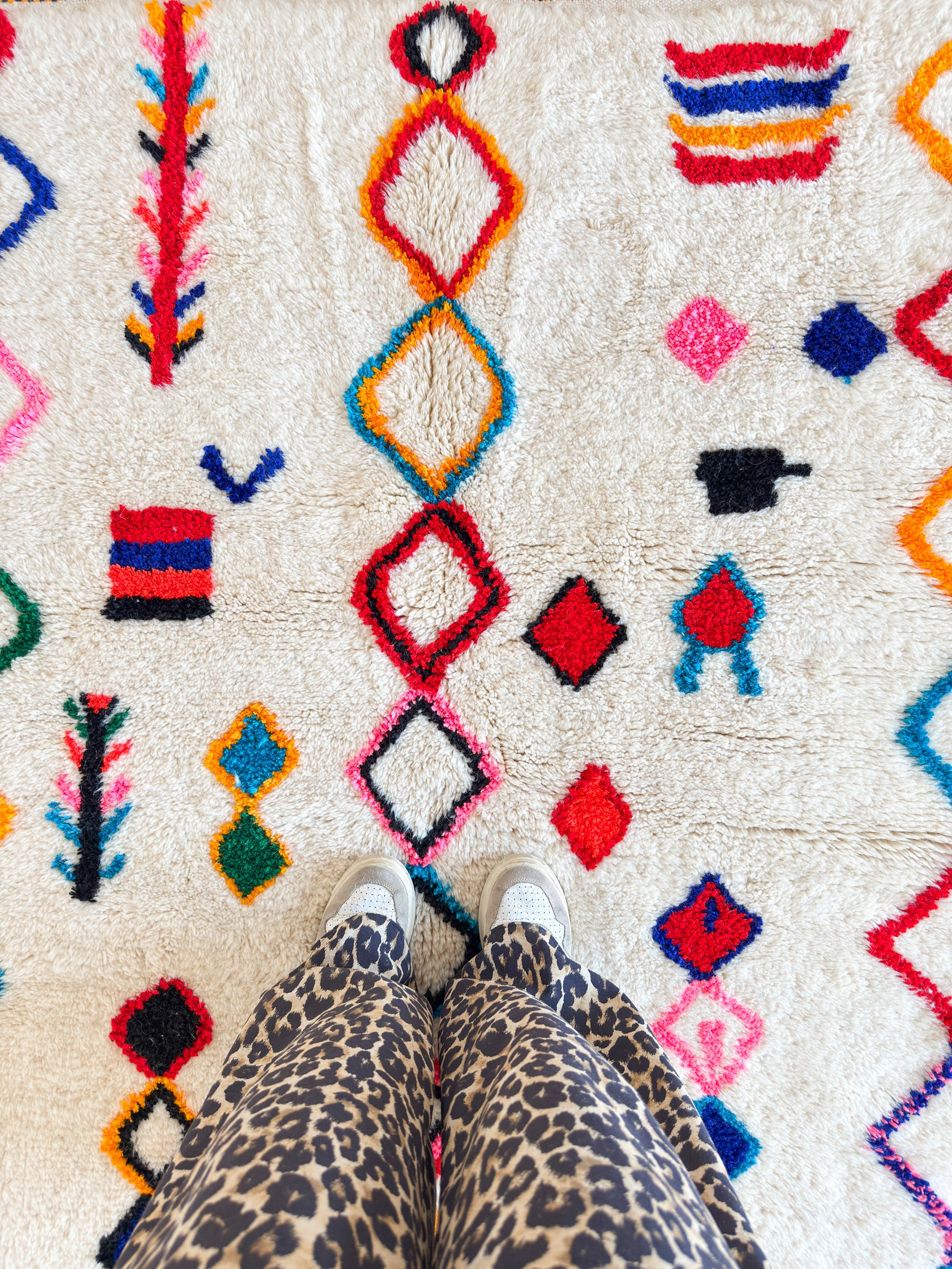 Tapis berbère coloré 119 x 191 cm - n°2287