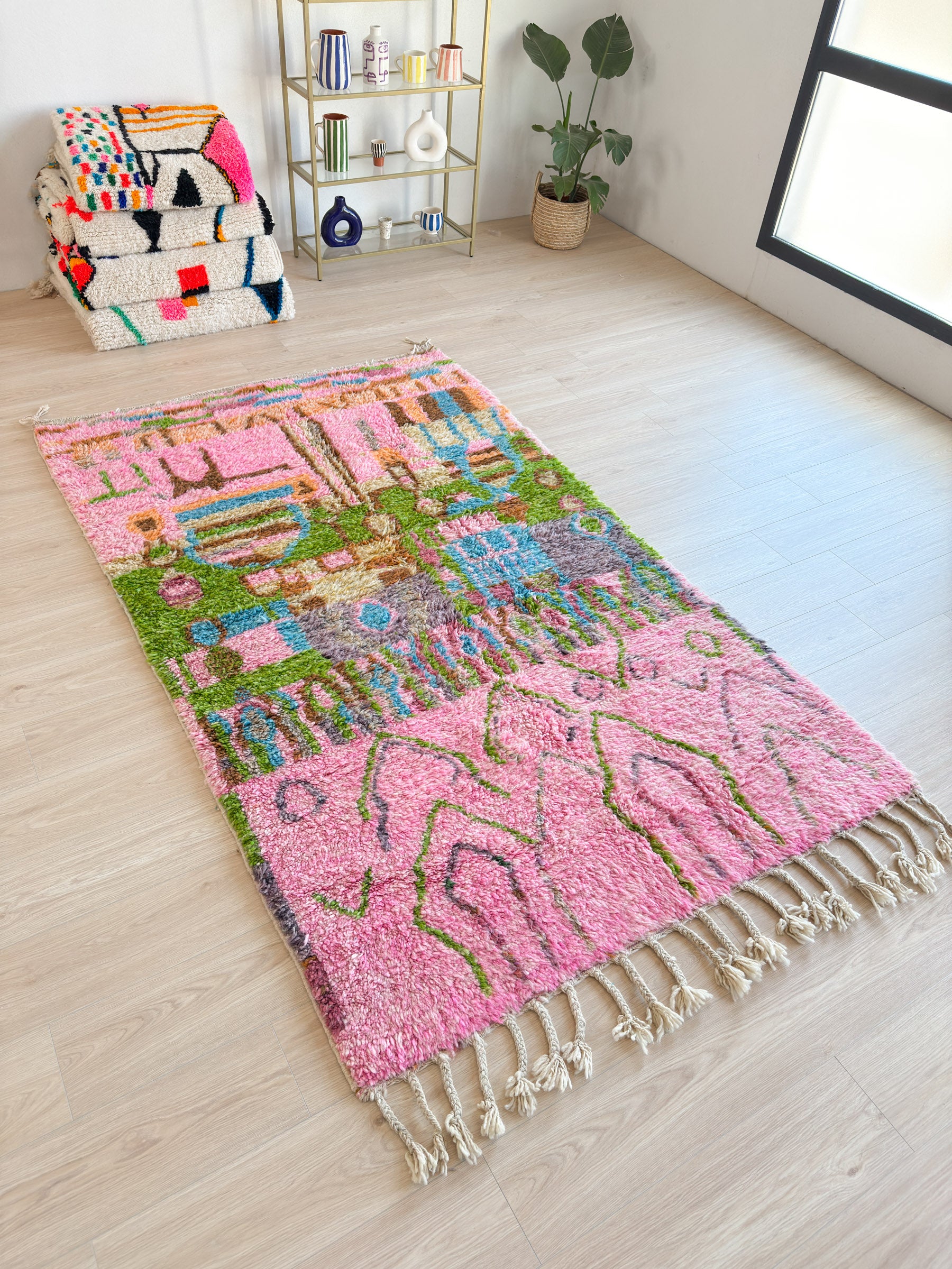 Tapis berbère coloré 153 x 270 cm - n°2020