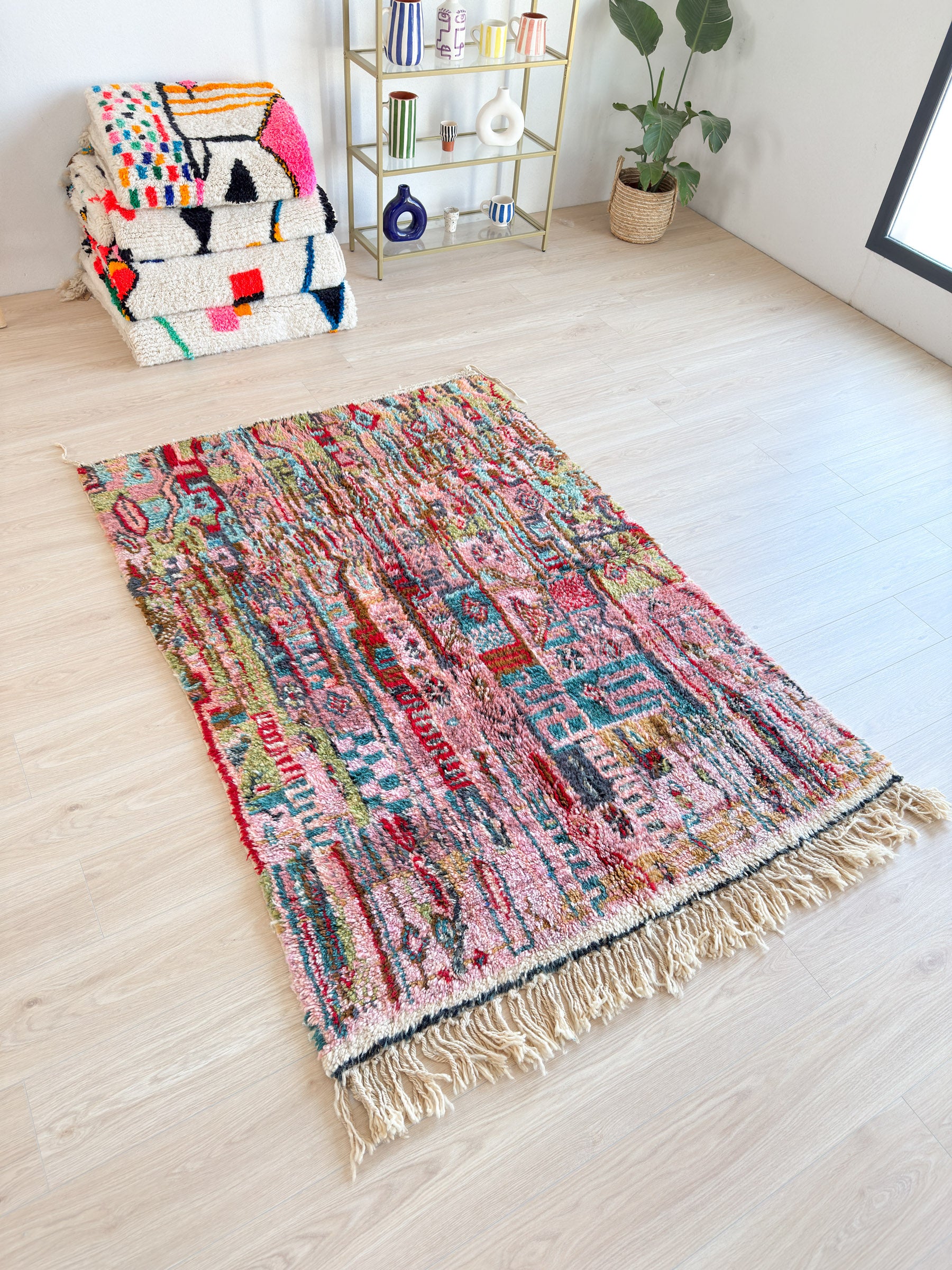Tapis berbère coloré 142 x 210 cm - n°2088