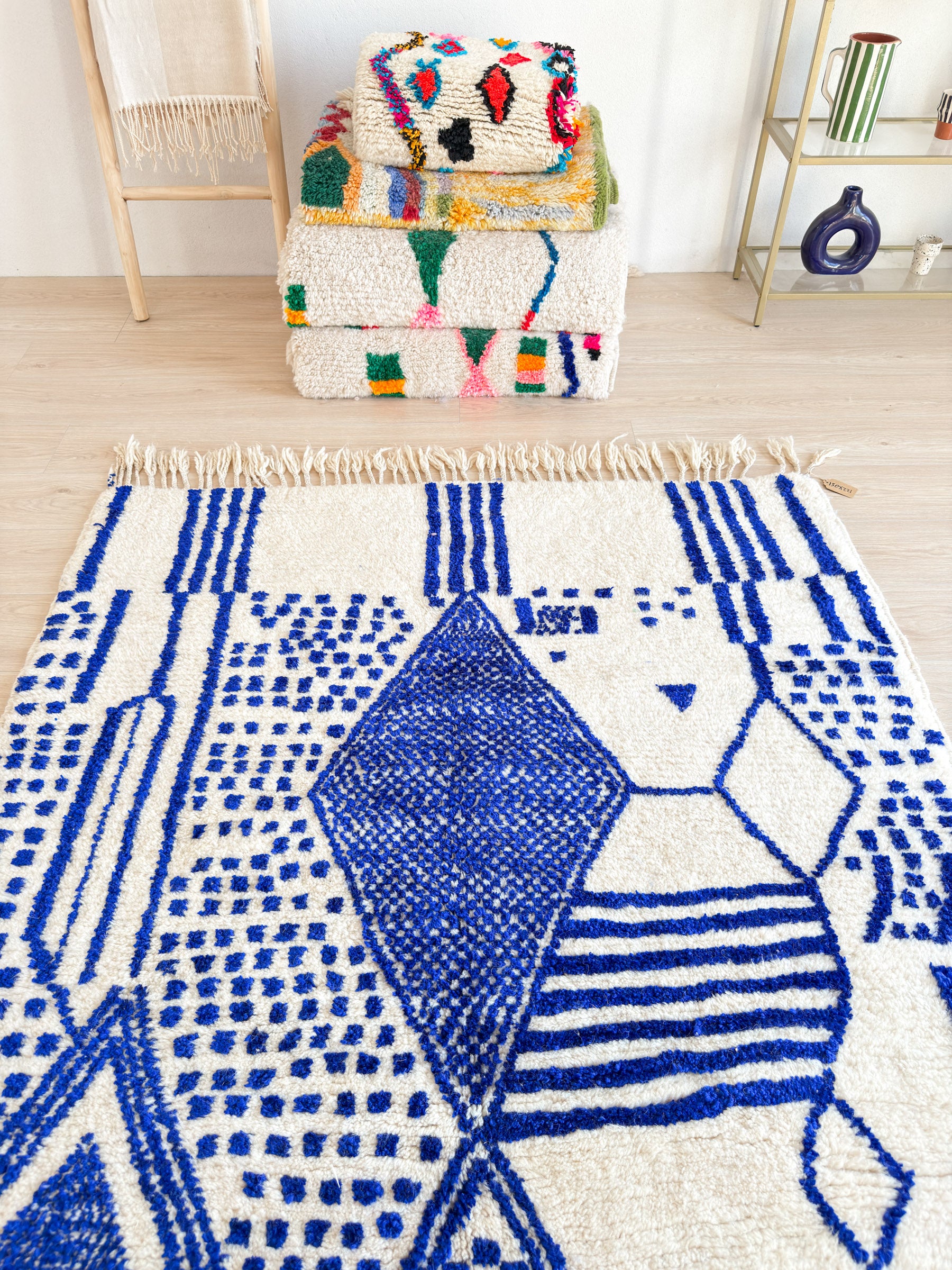 Tapis berbère coloré 150 x 221 cm - n°2308