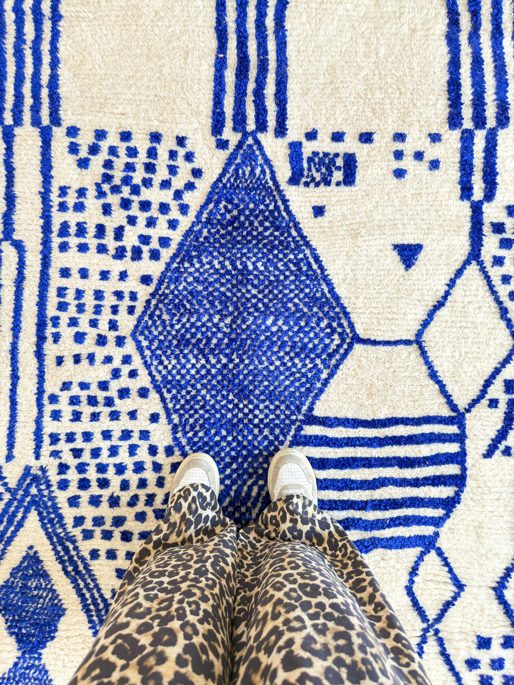 Tapis berbère coloré 150 x 221 cm - n°2308