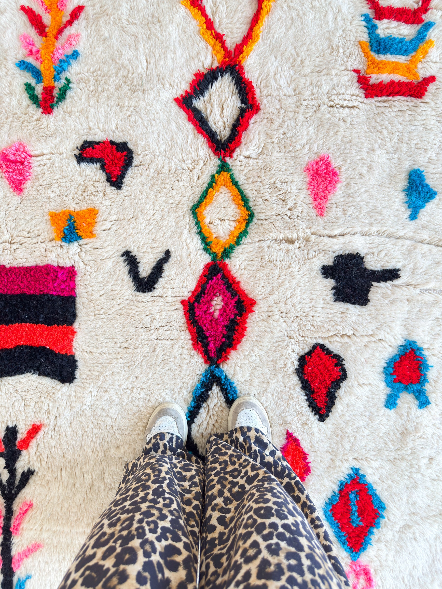 Bunter Berberteppich 147 x 255 cm - Nr. 2305