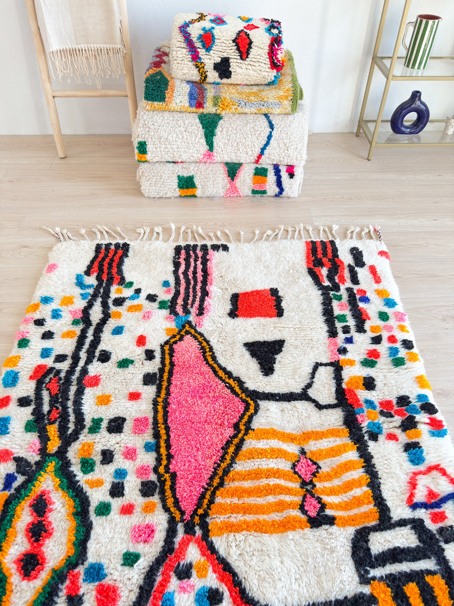 Tapis berbère coloré 130 x 213 cm - n°2326
