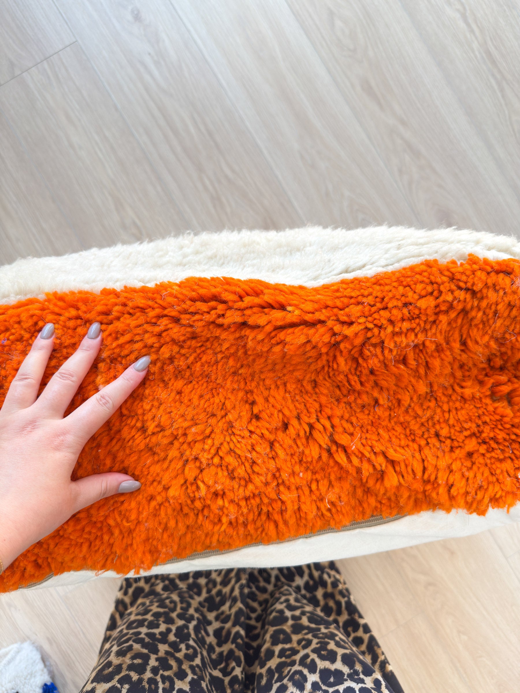 Pouf Marocain, pouf berbère coloré - 60 x 60 cm - n°34
