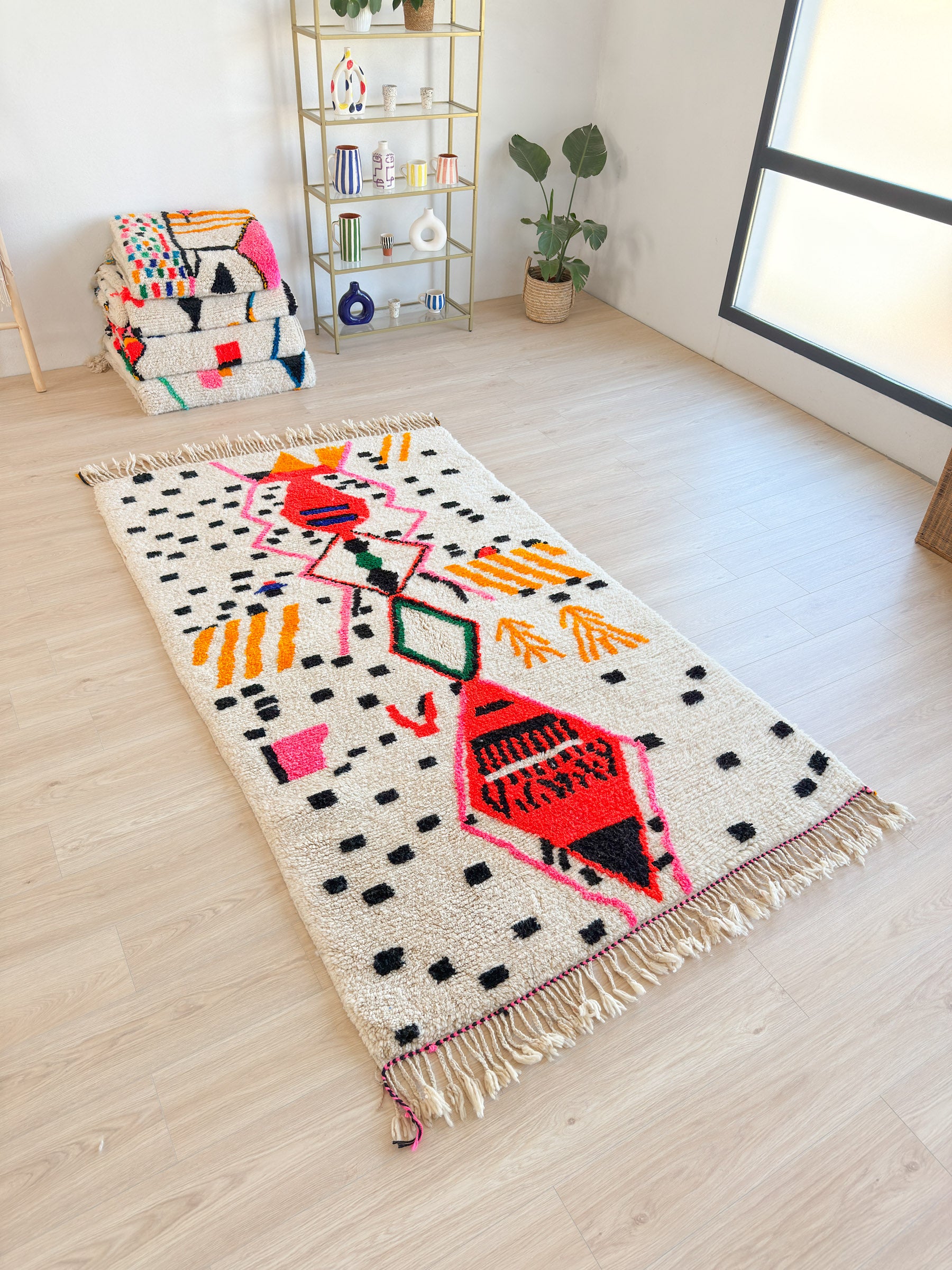 Colorful Berber rug 153 x 285 cm - n°2008