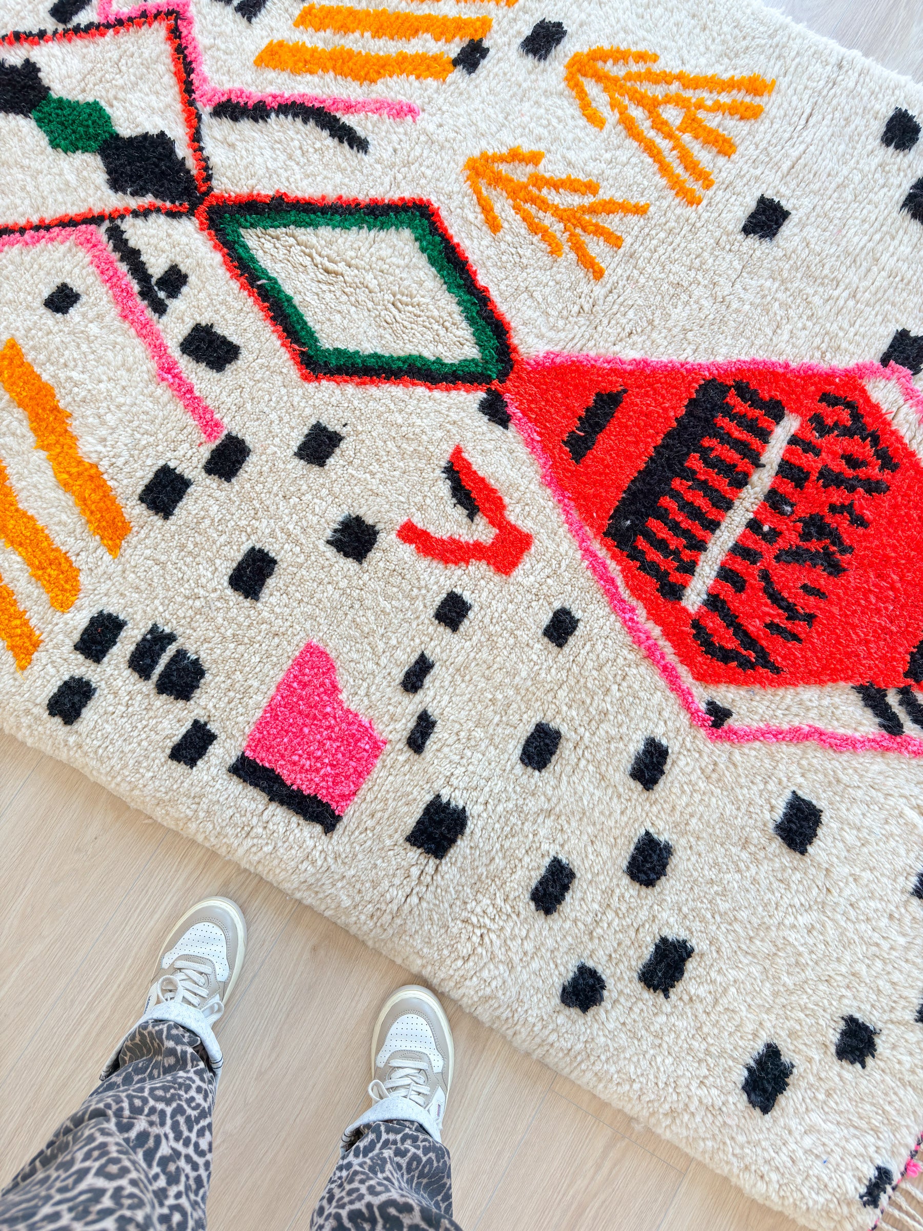 Tapis berbère coloré 153 x 285 cm - n°2008