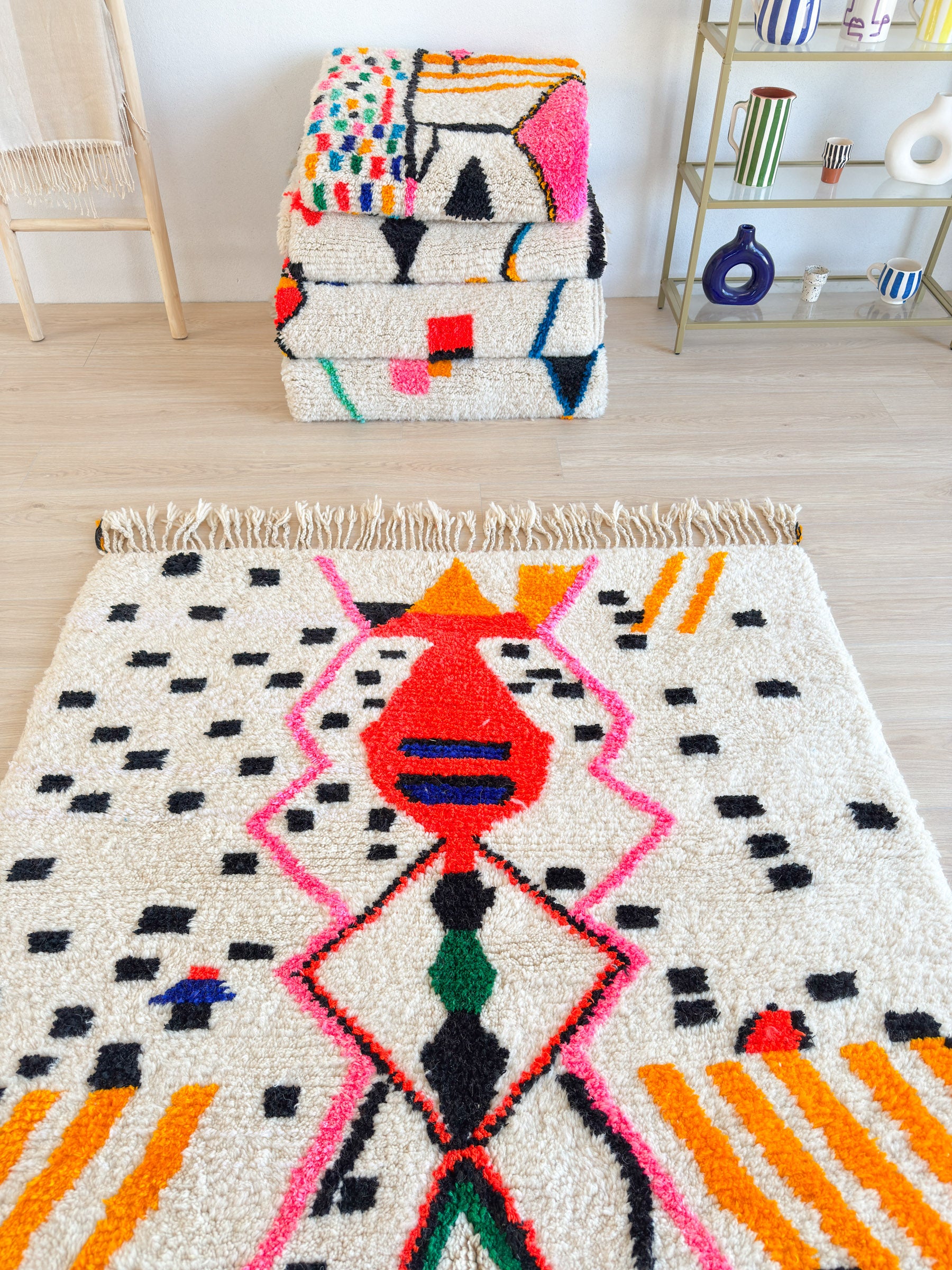 Tapis berbère coloré 153 x 285 cm - n°2008