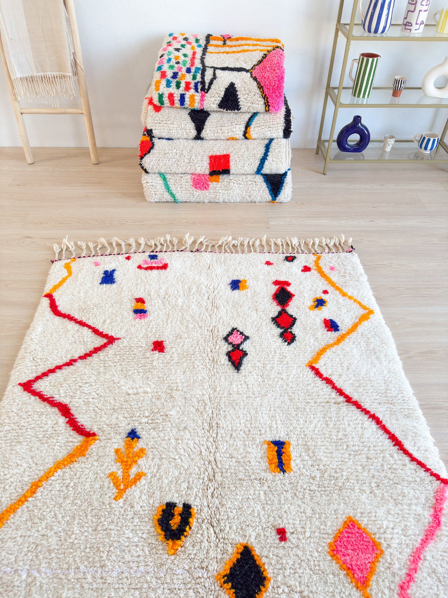 Colorful Berber rug 138 x 266 cm - no. 2044