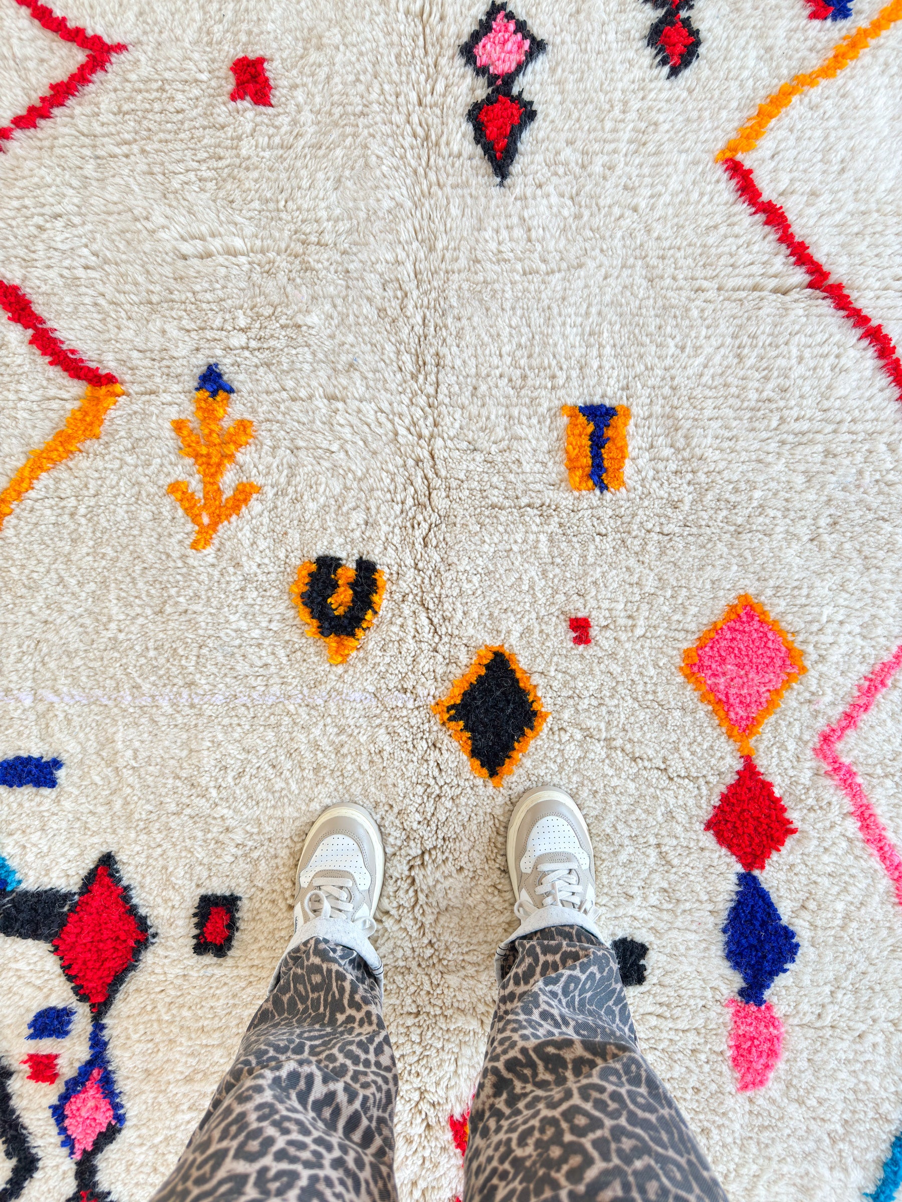 Colorful Berber rug 138 x 266 cm - no. 2044