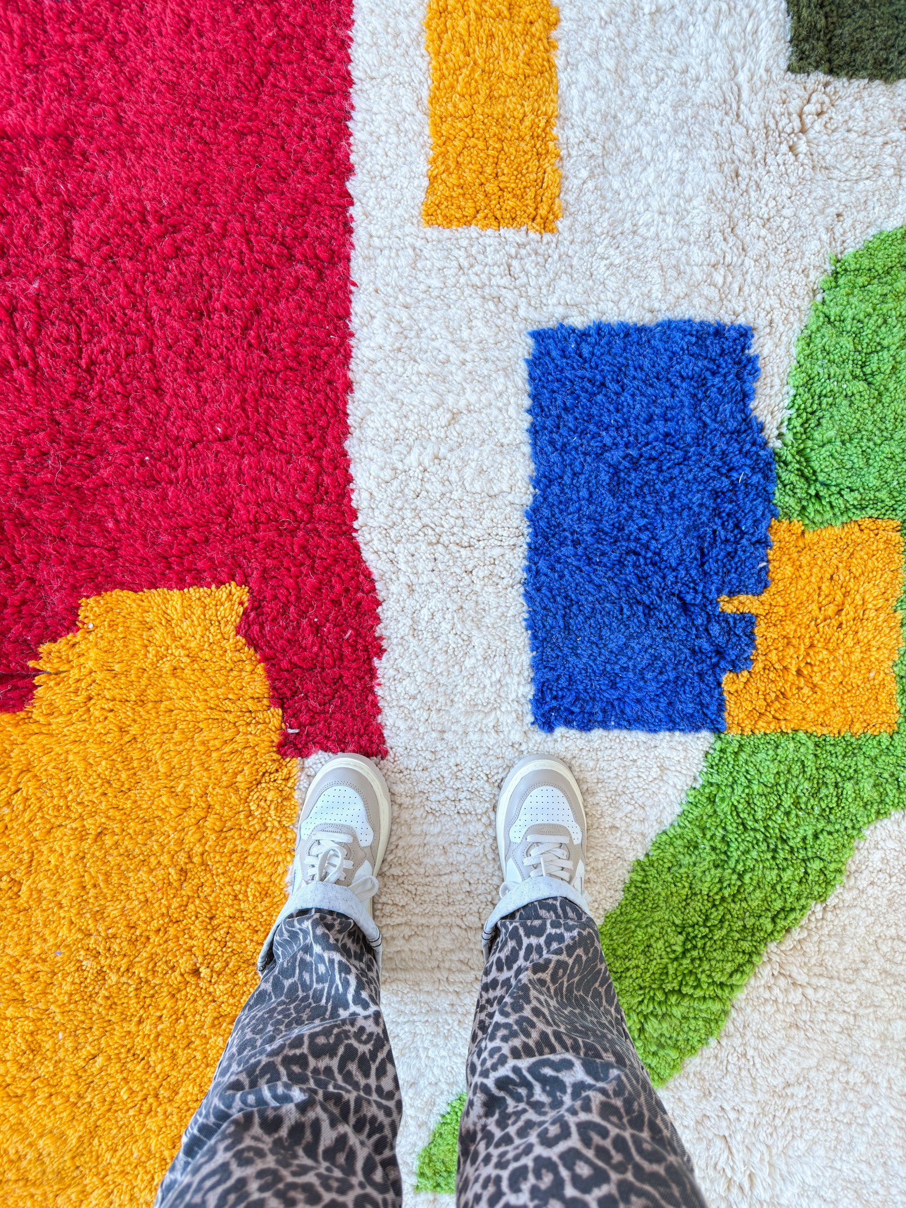 Tapis berbère coloré 201 x 217 cm - n°2048