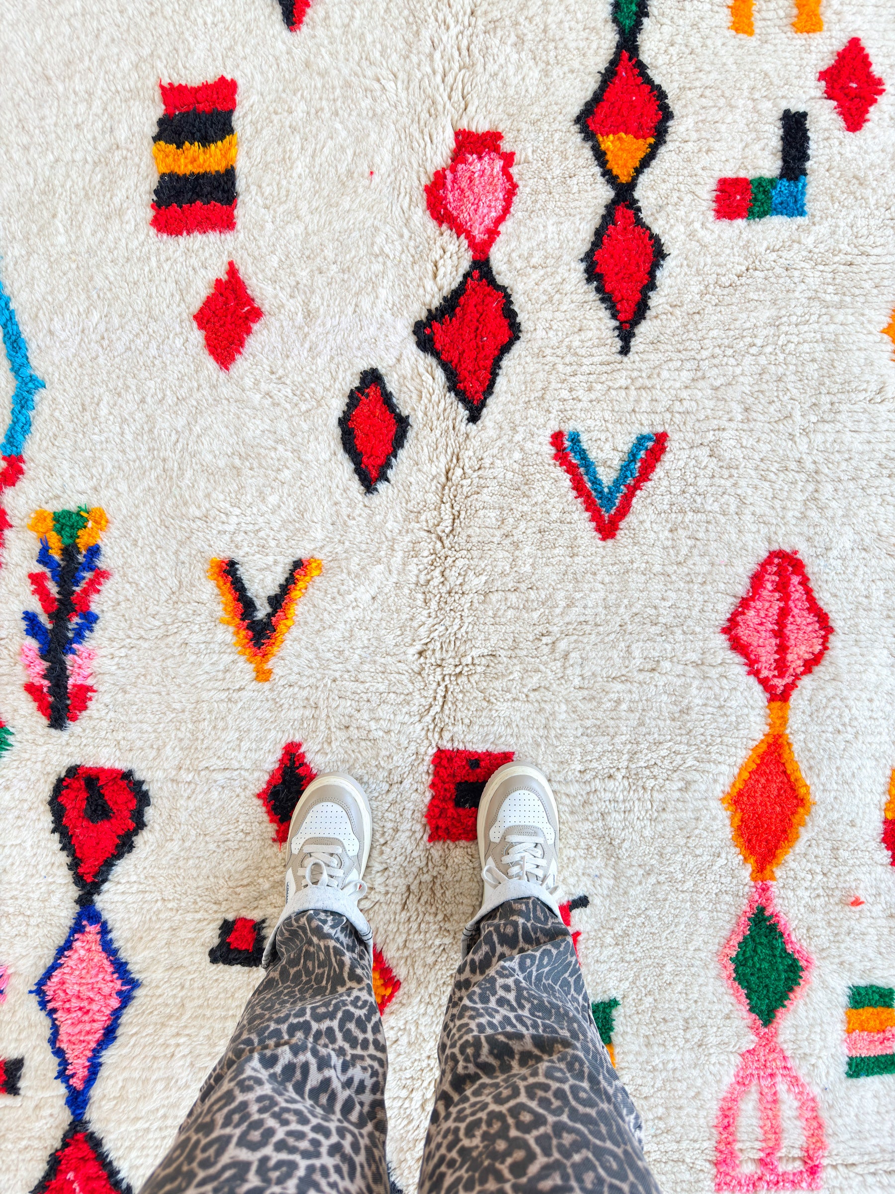 Bunter Berberteppich 148 x 274 cm - Nr. 2002