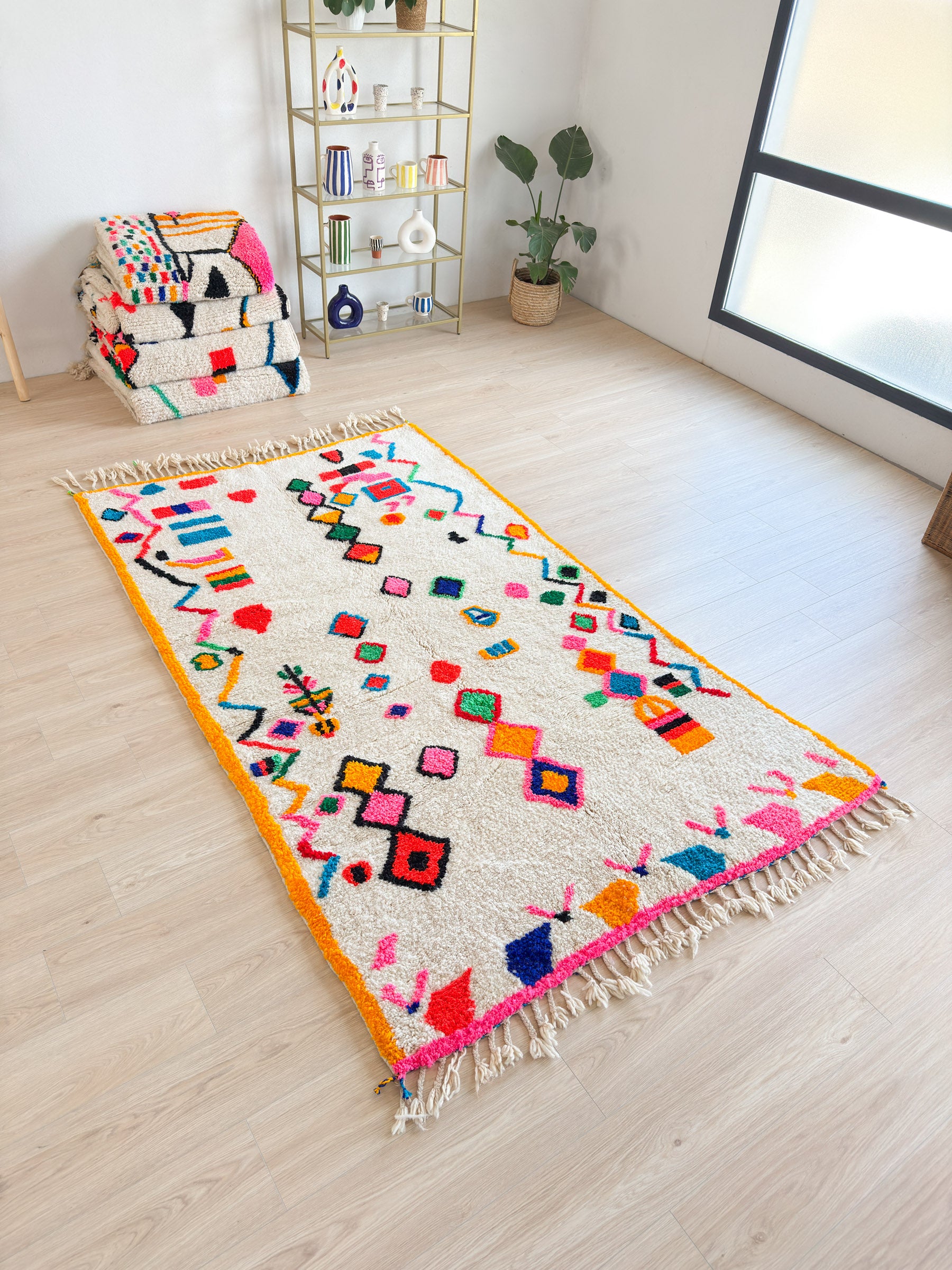 Tapis berbère coloré - n°522