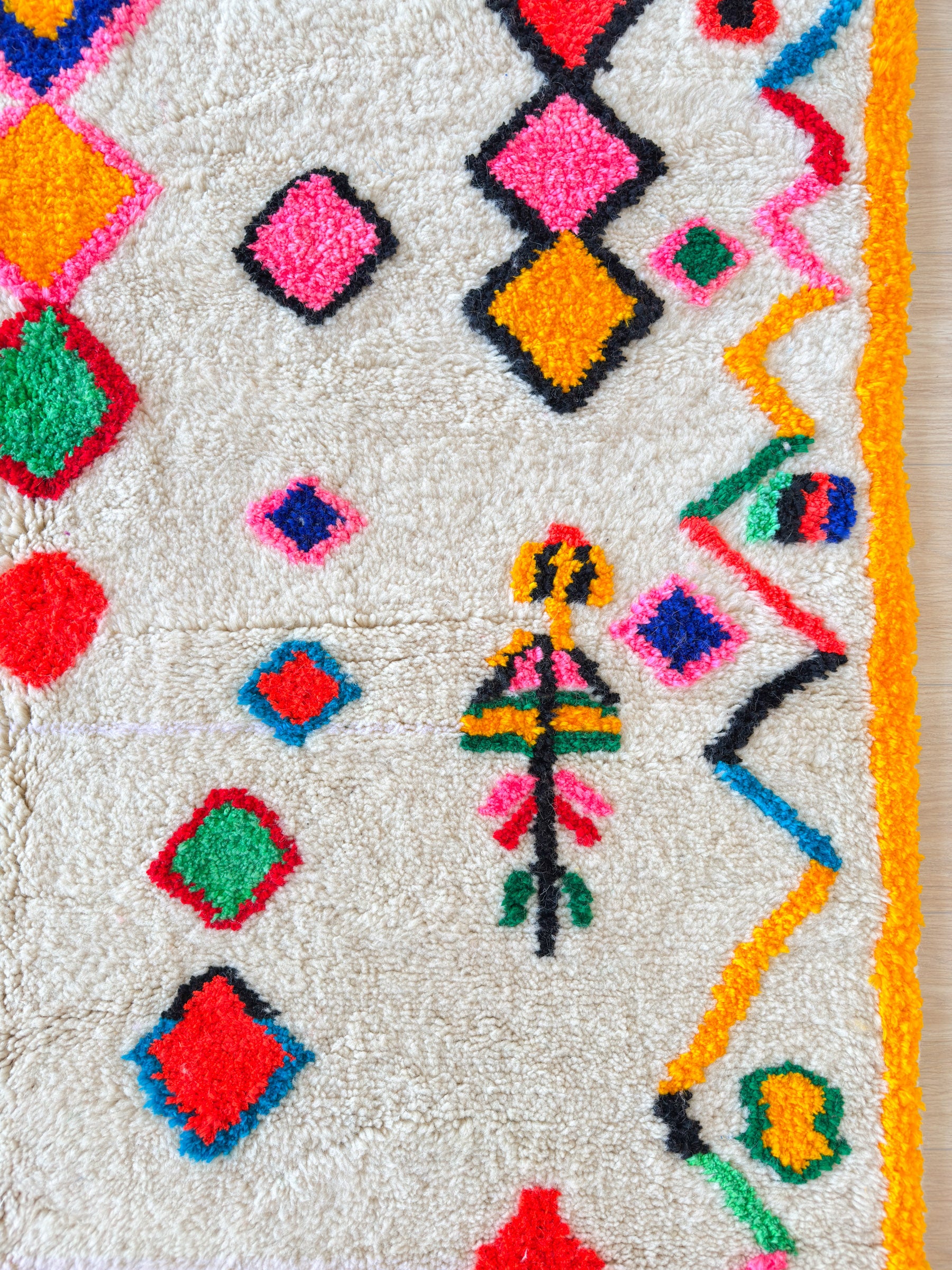 Tapis berbère coloré - n°522