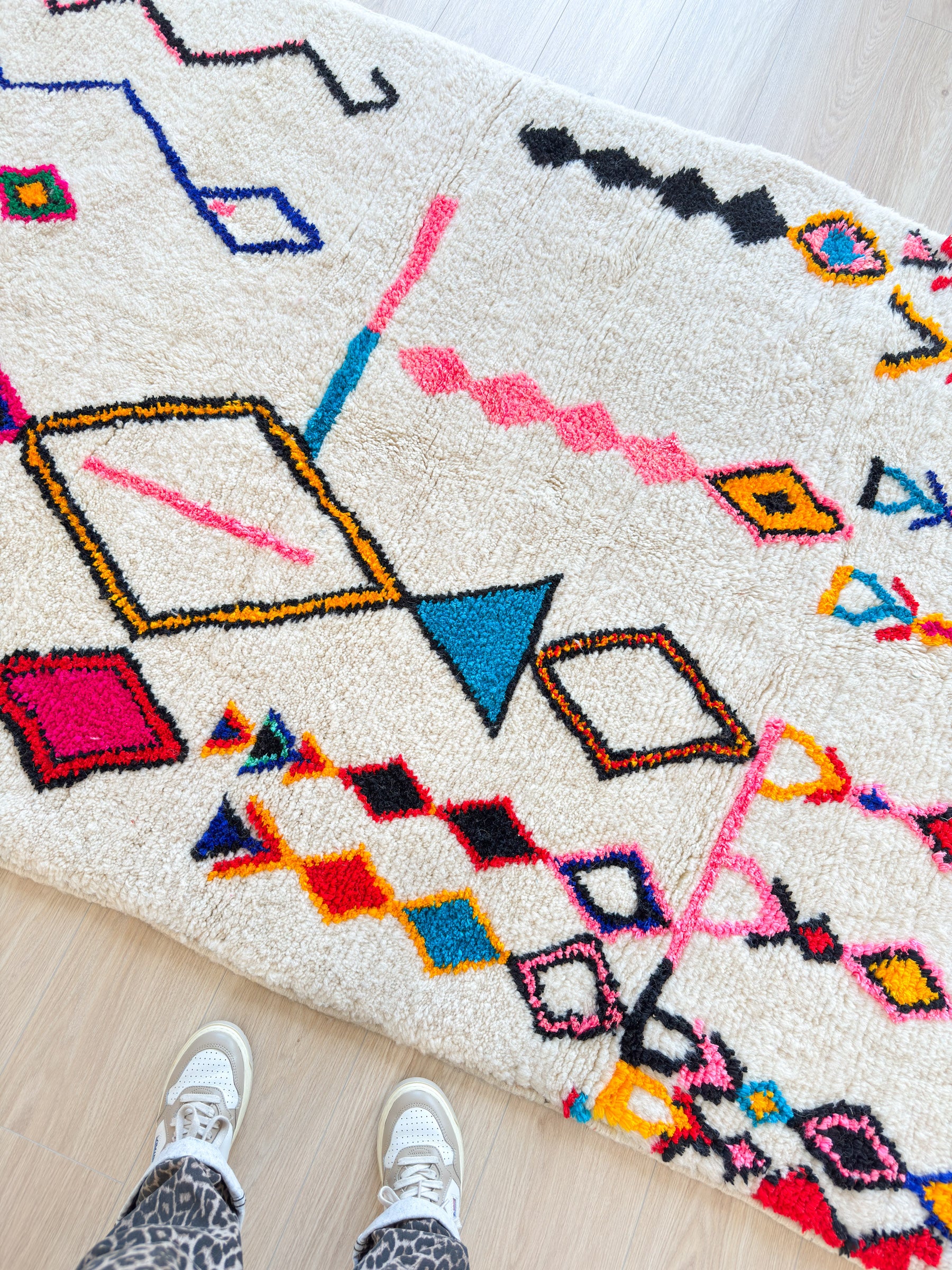 Tapis berbère coloré 152 x 278 cm - n°2037