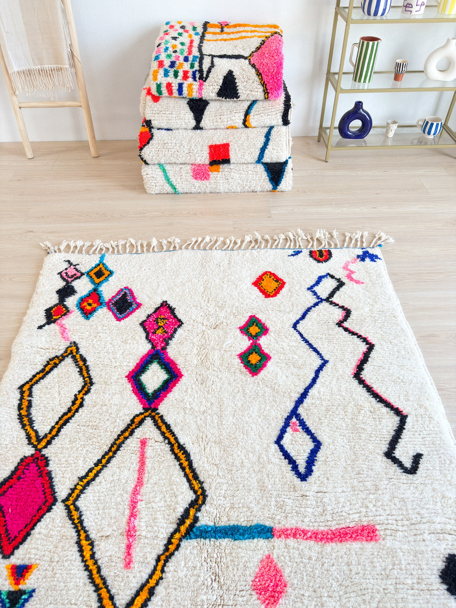 Tapis berbère coloré 152 x 278 cm - n°2037