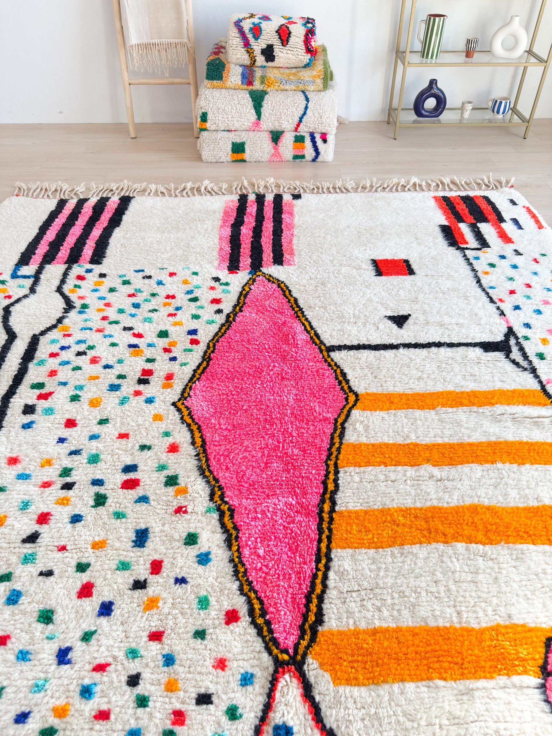 Colorful Berber rug 266 x 351 cm - n°2335