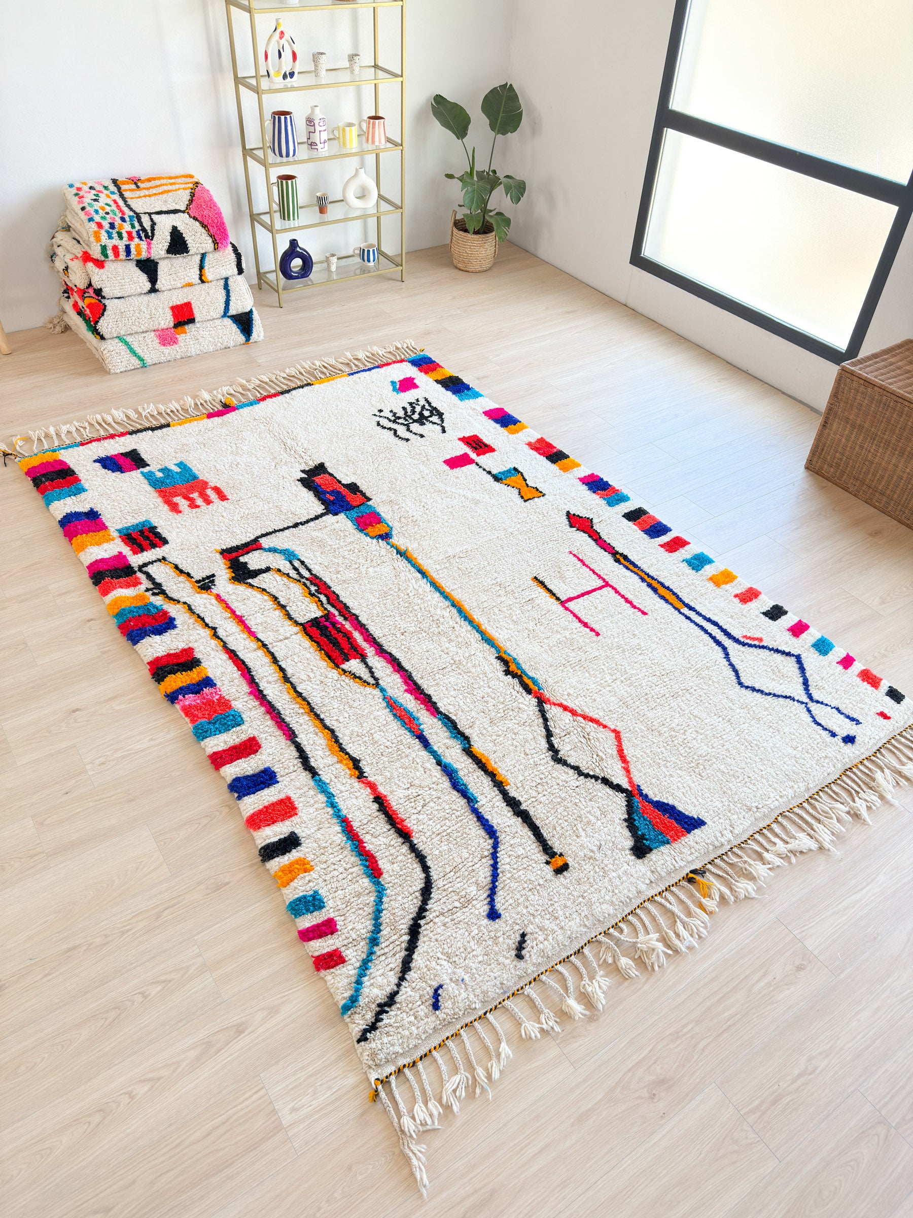 Tapis berbère coloré - n°534
