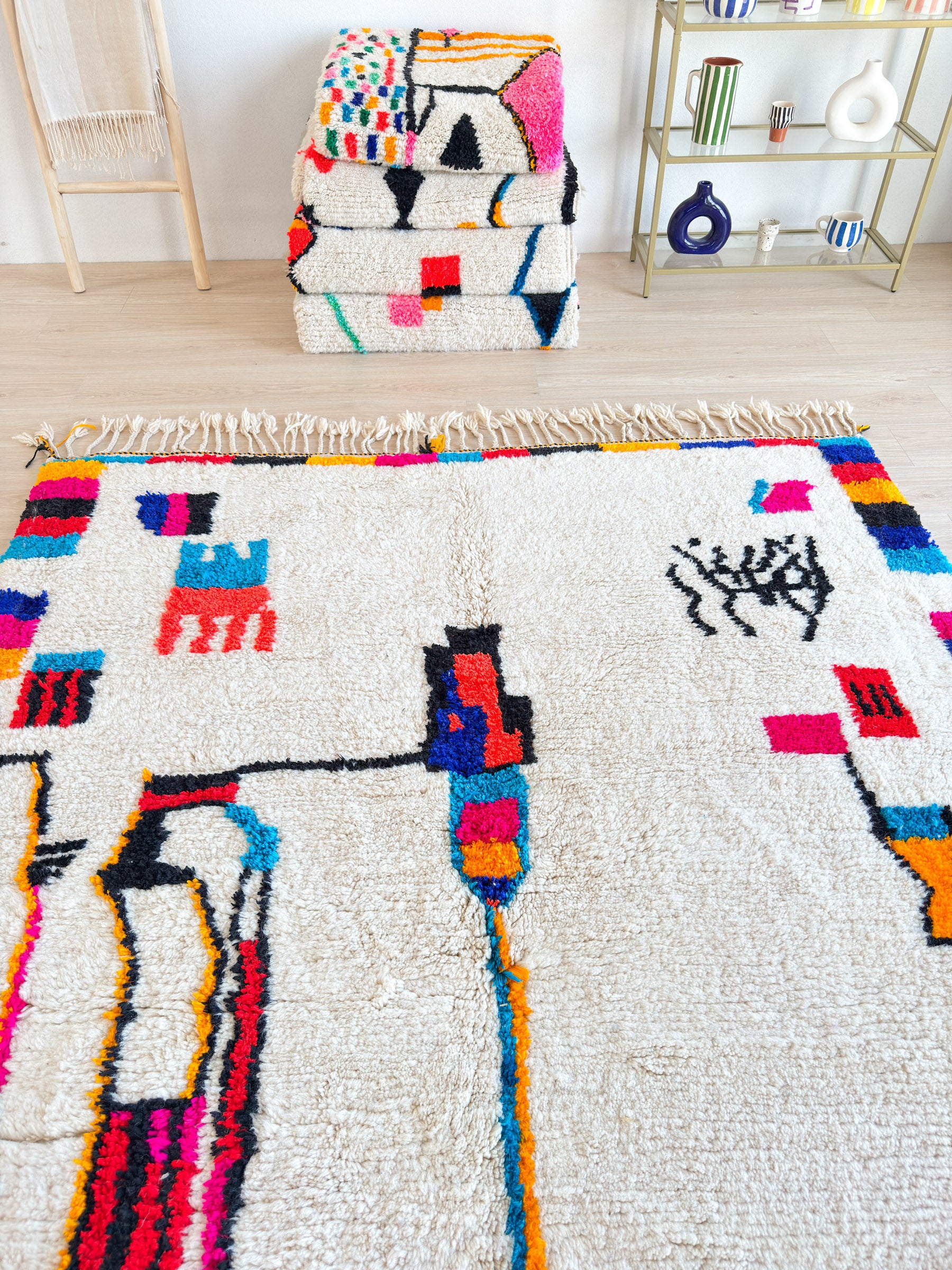 Tapis berbère coloré - n°534