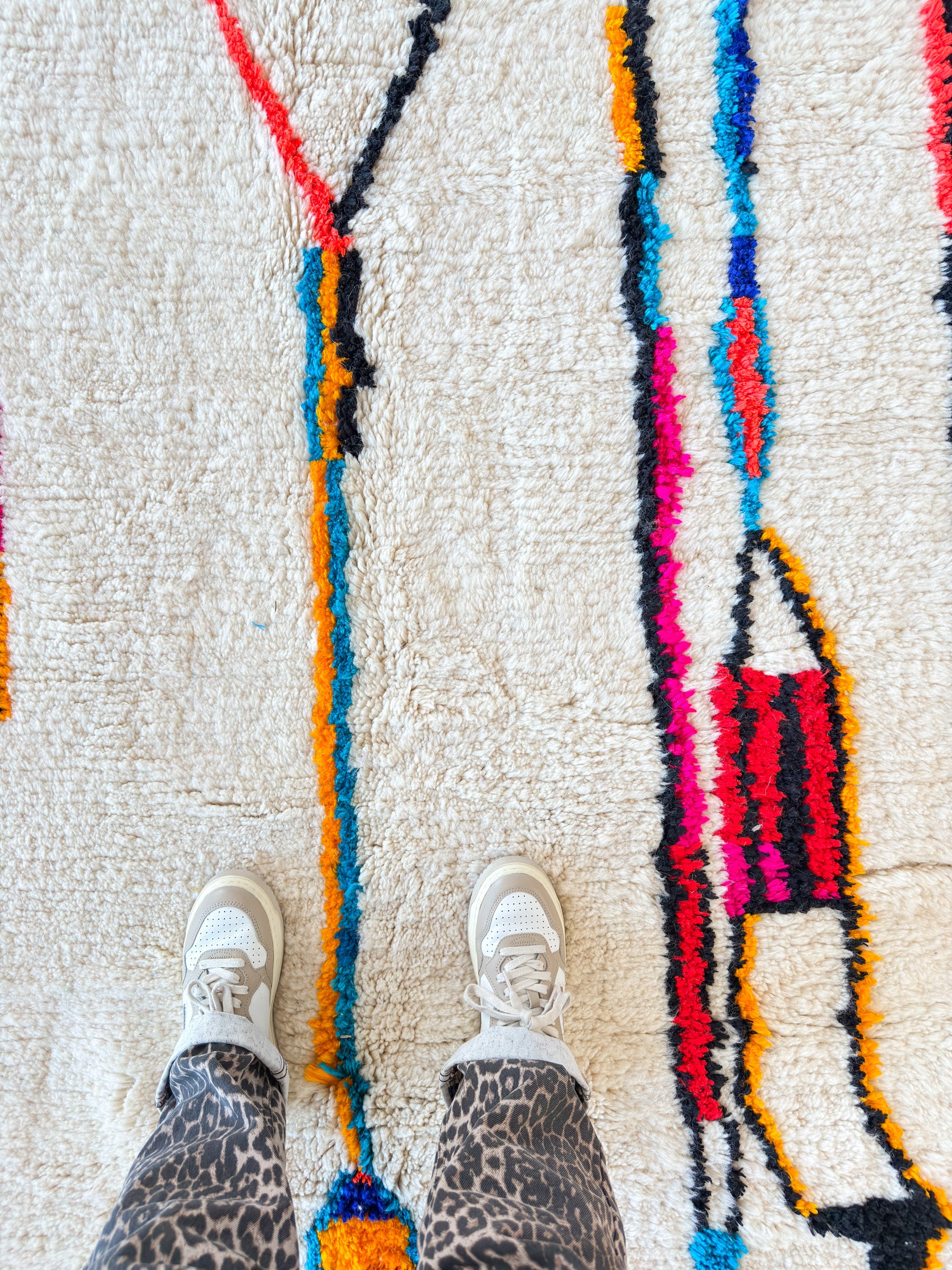 Tapis berbère coloré - n°534