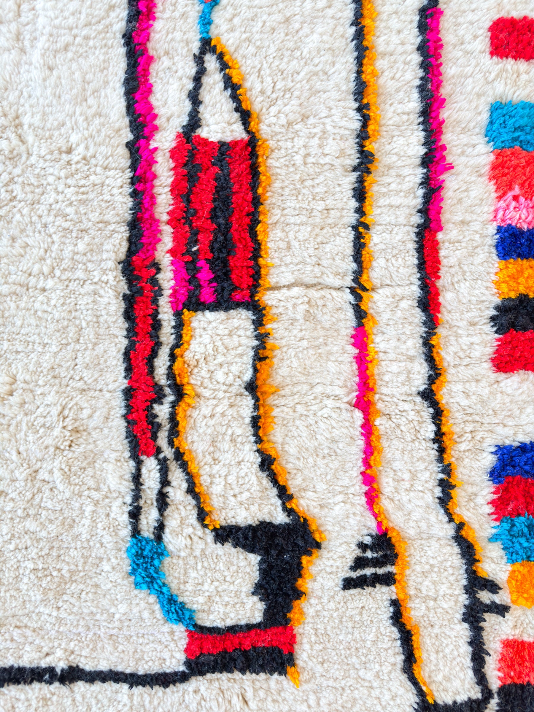 Tapis berbère coloré - n°534