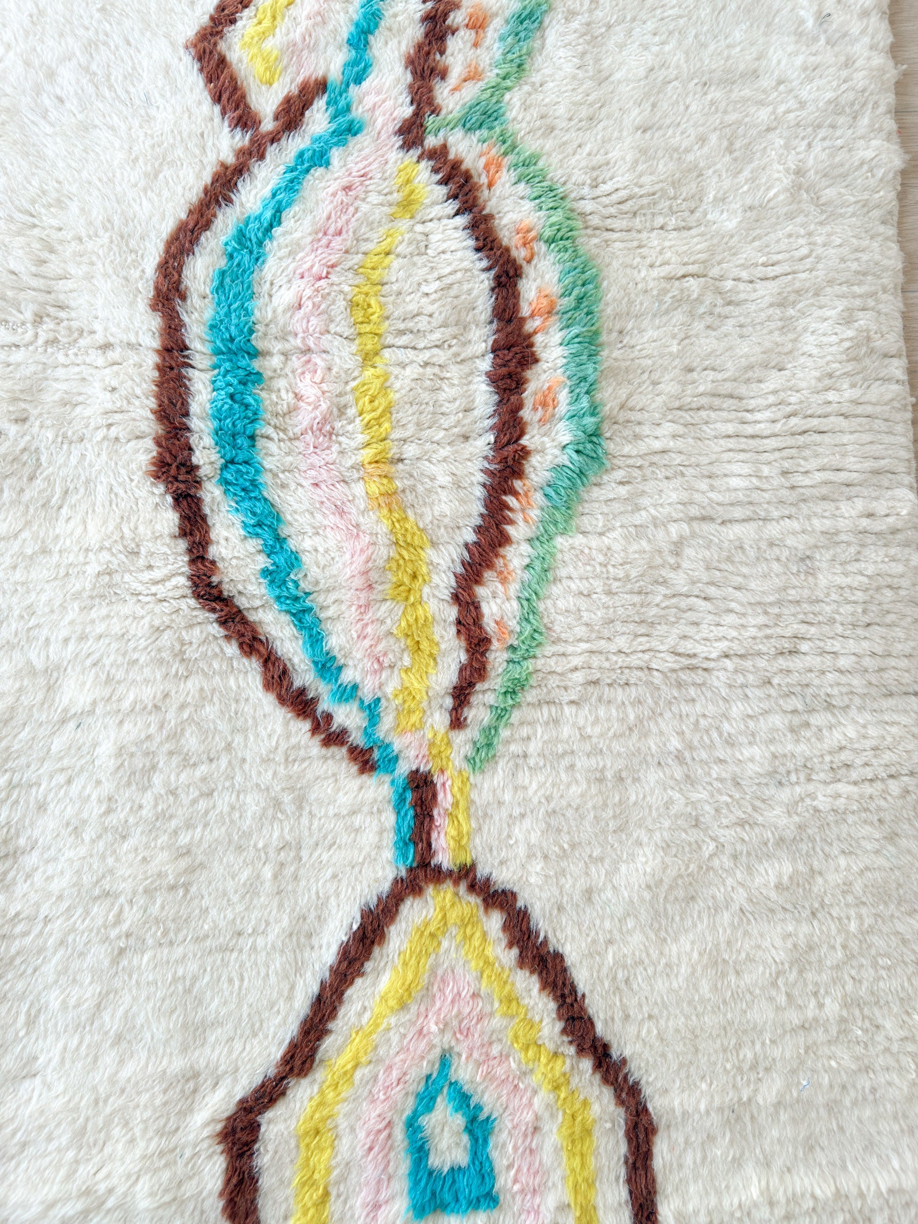 Tapis berbère coloré 95 x 180 cm - n°2295