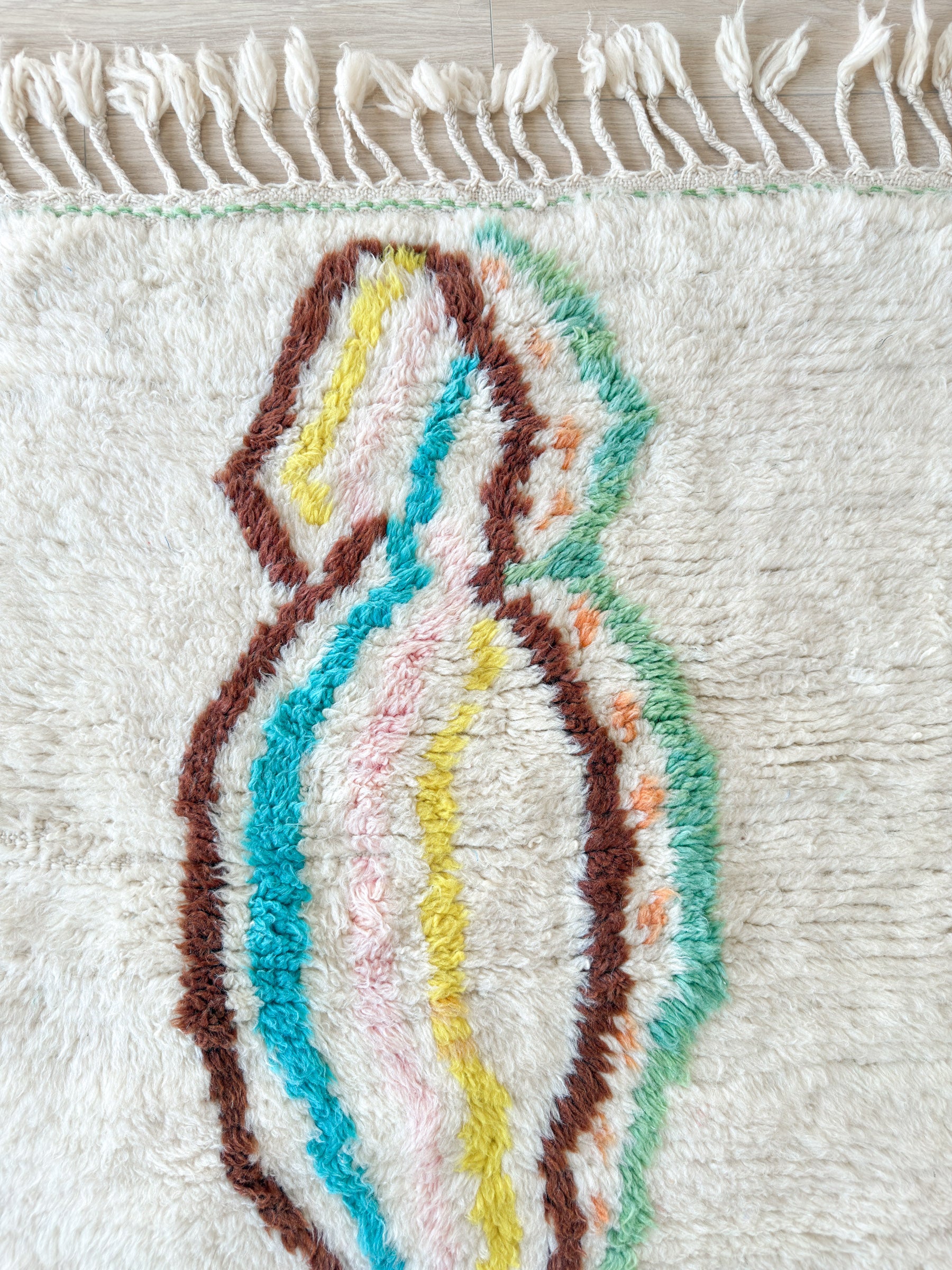 Tapis berbère coloré 95 x 180 cm - n°2295