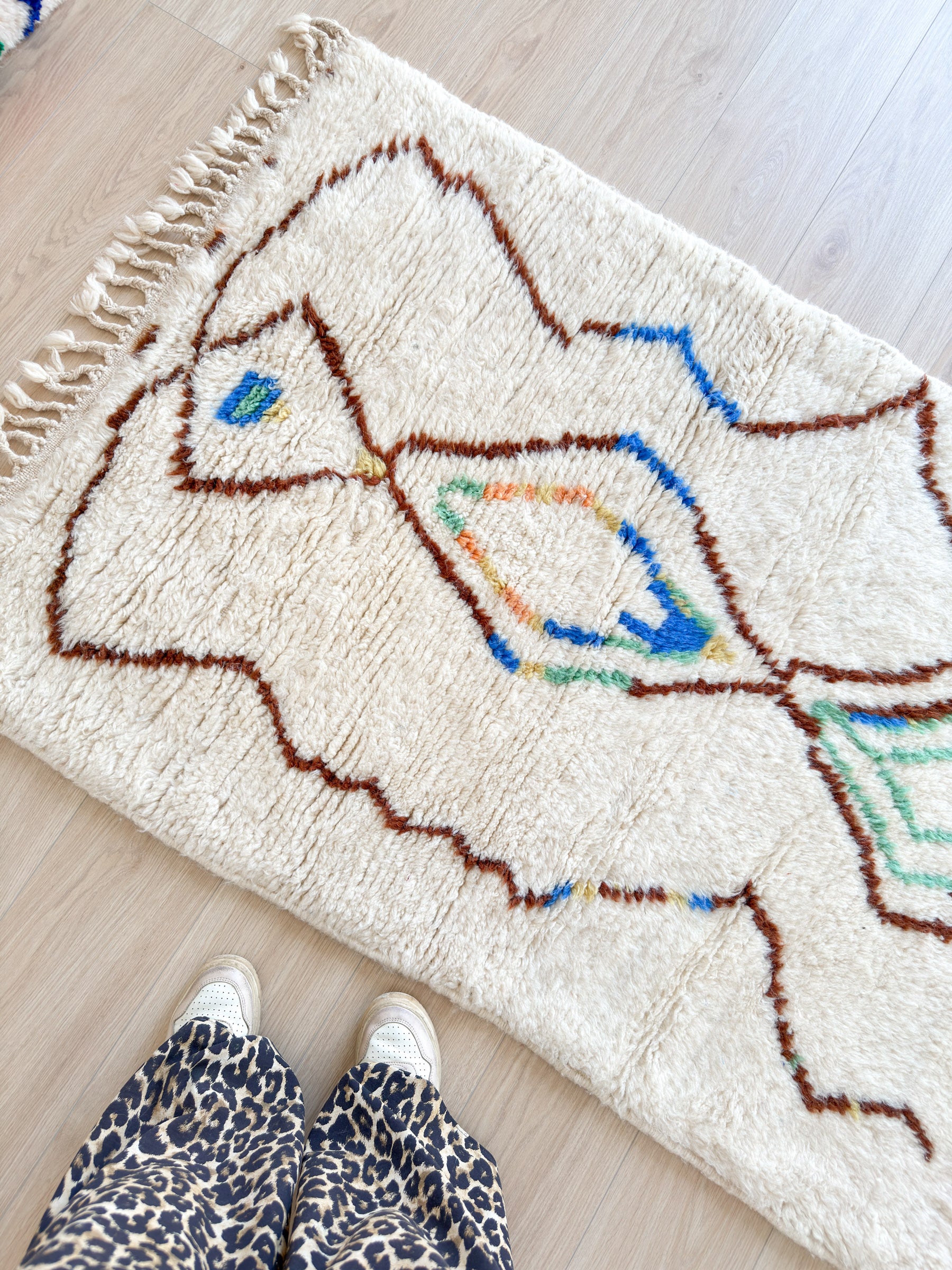 Colorful Berber rug 105 x 168 cm - n°2333