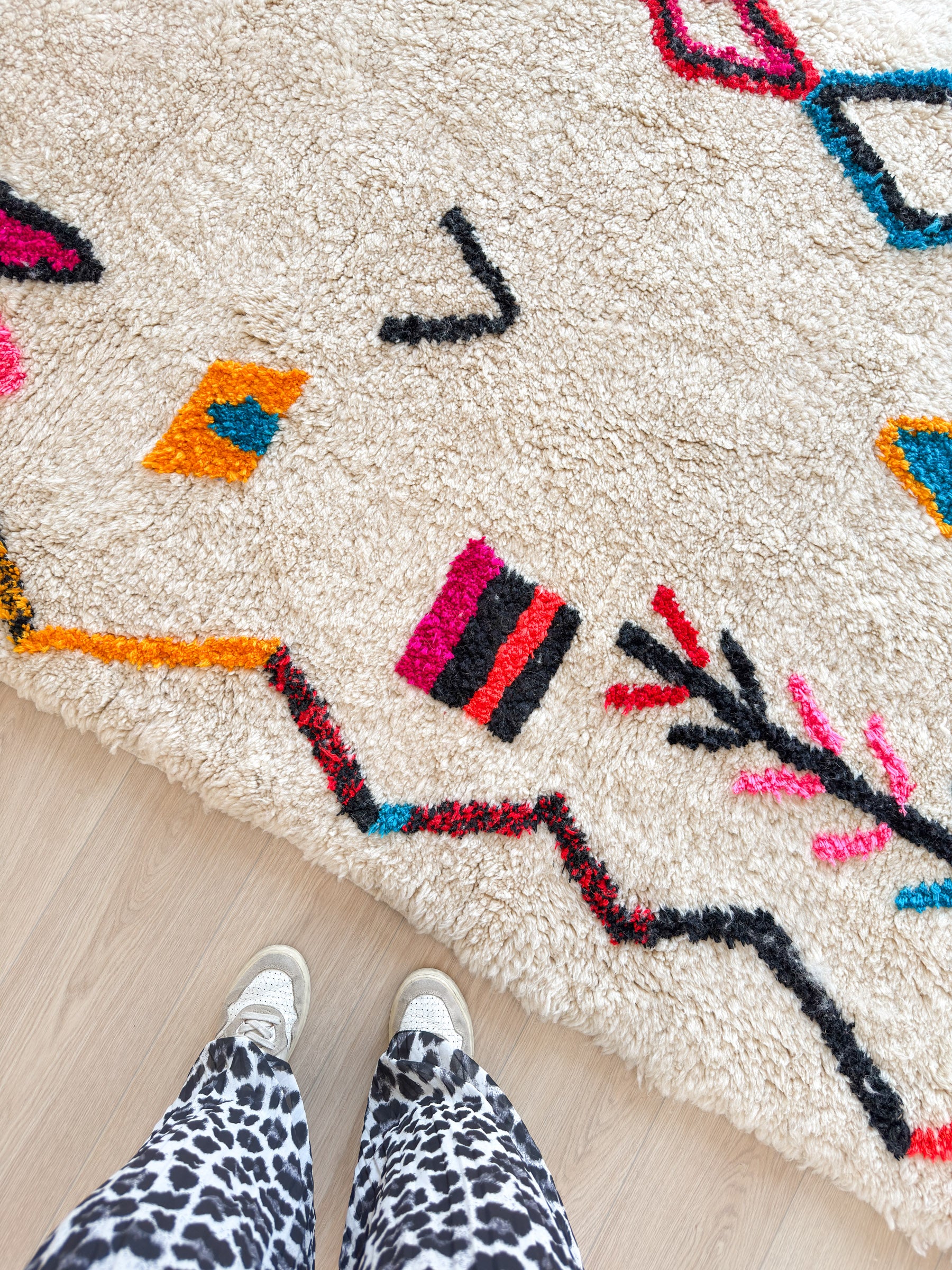 Colorful Berber rug 261 x 355 cm - no. 2342