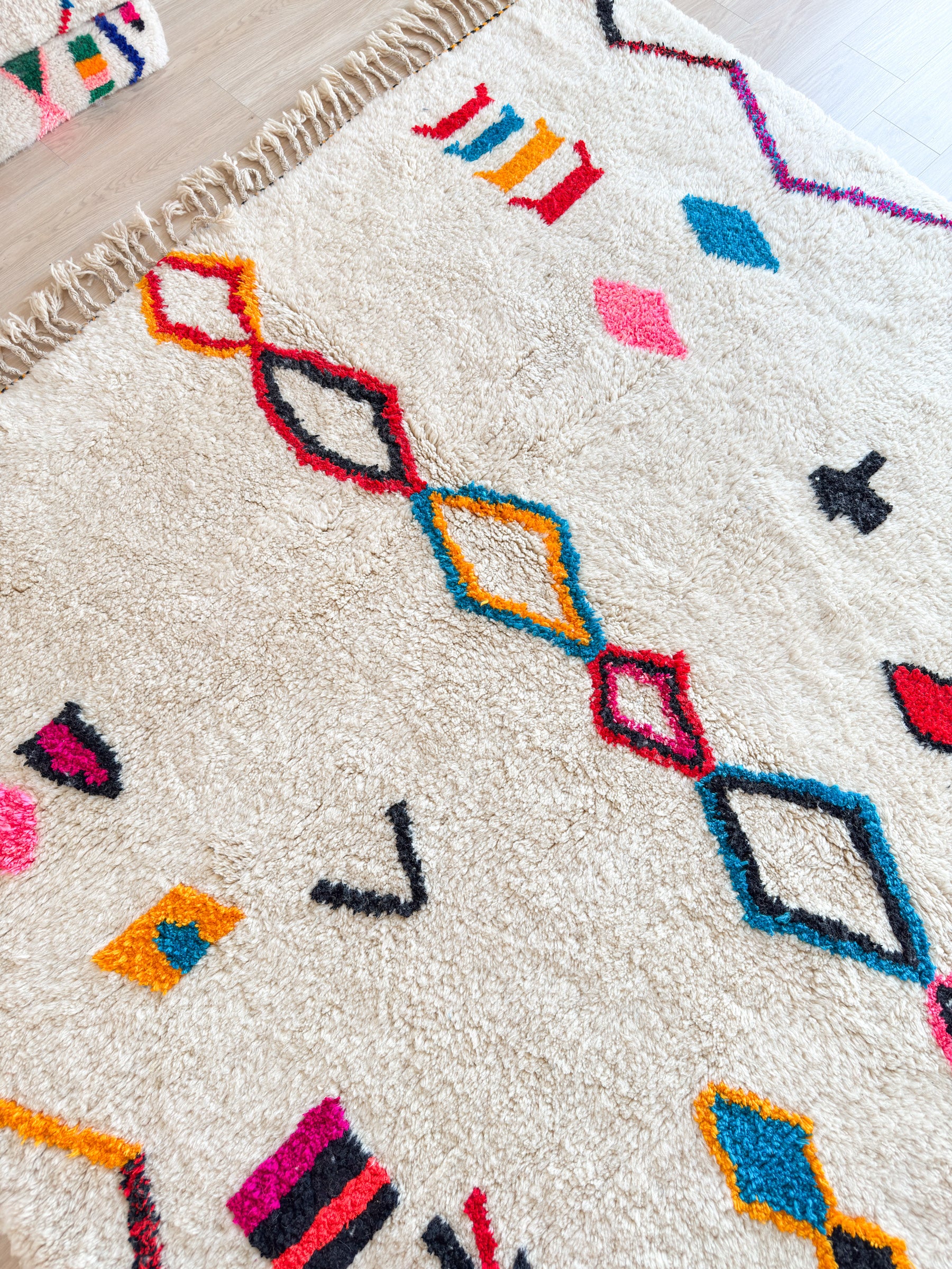 Colorful Berber rug 261 x 355 cm - no. 2342
