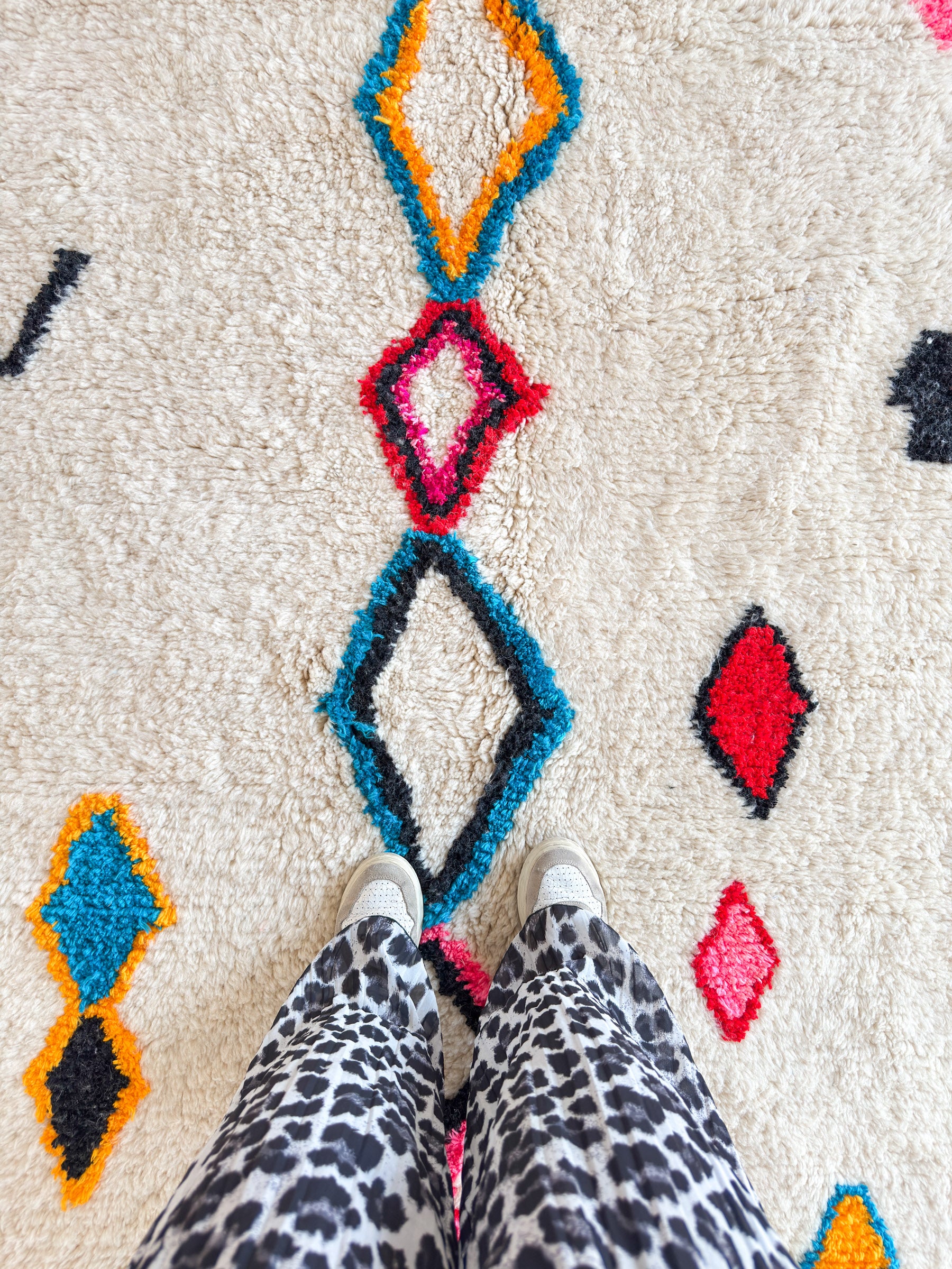 Tapis berbère coloré 261 x 355 cm - n°2342