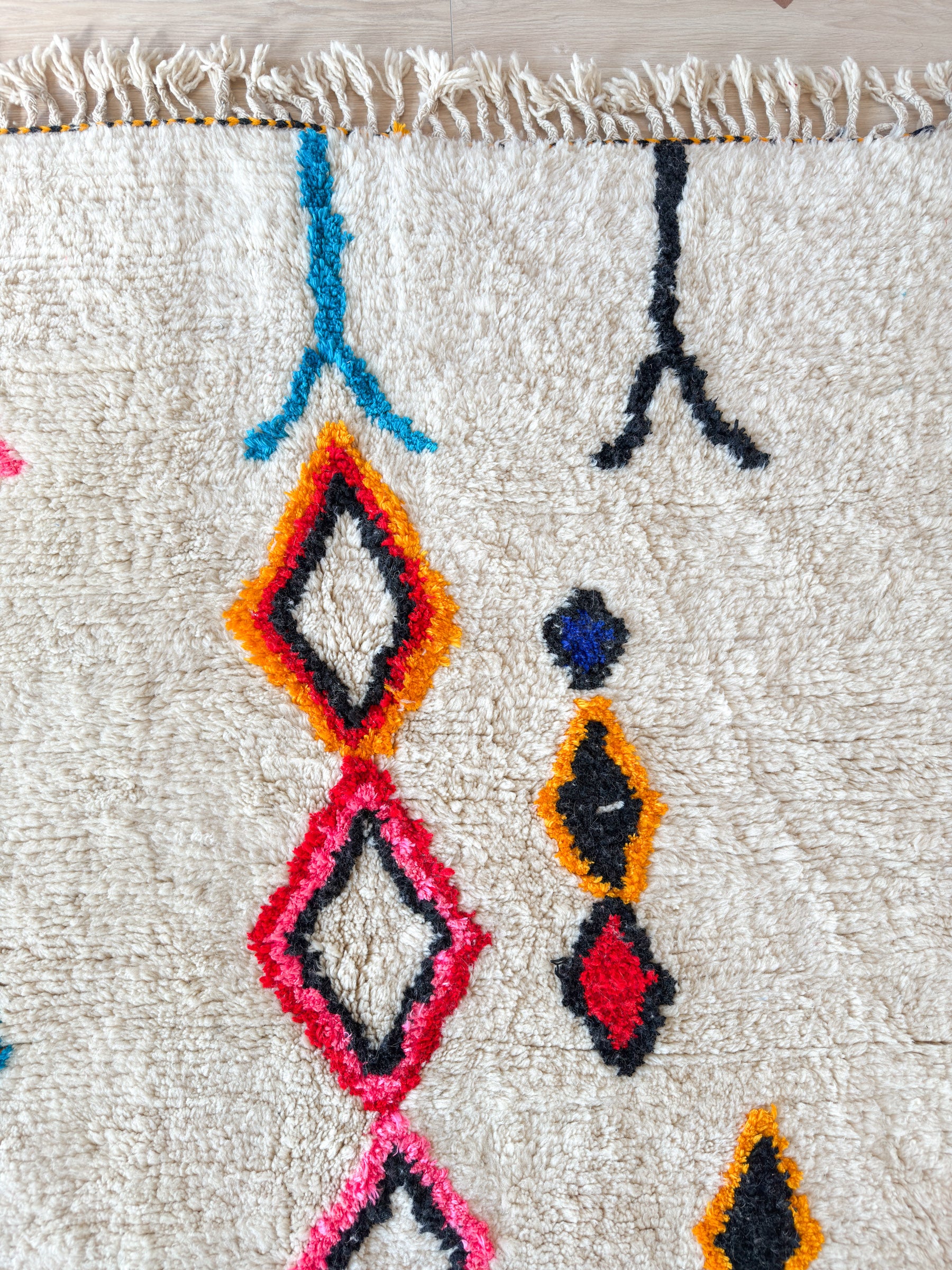 Colorful Berber rug 261 x 355 cm - no. 2342