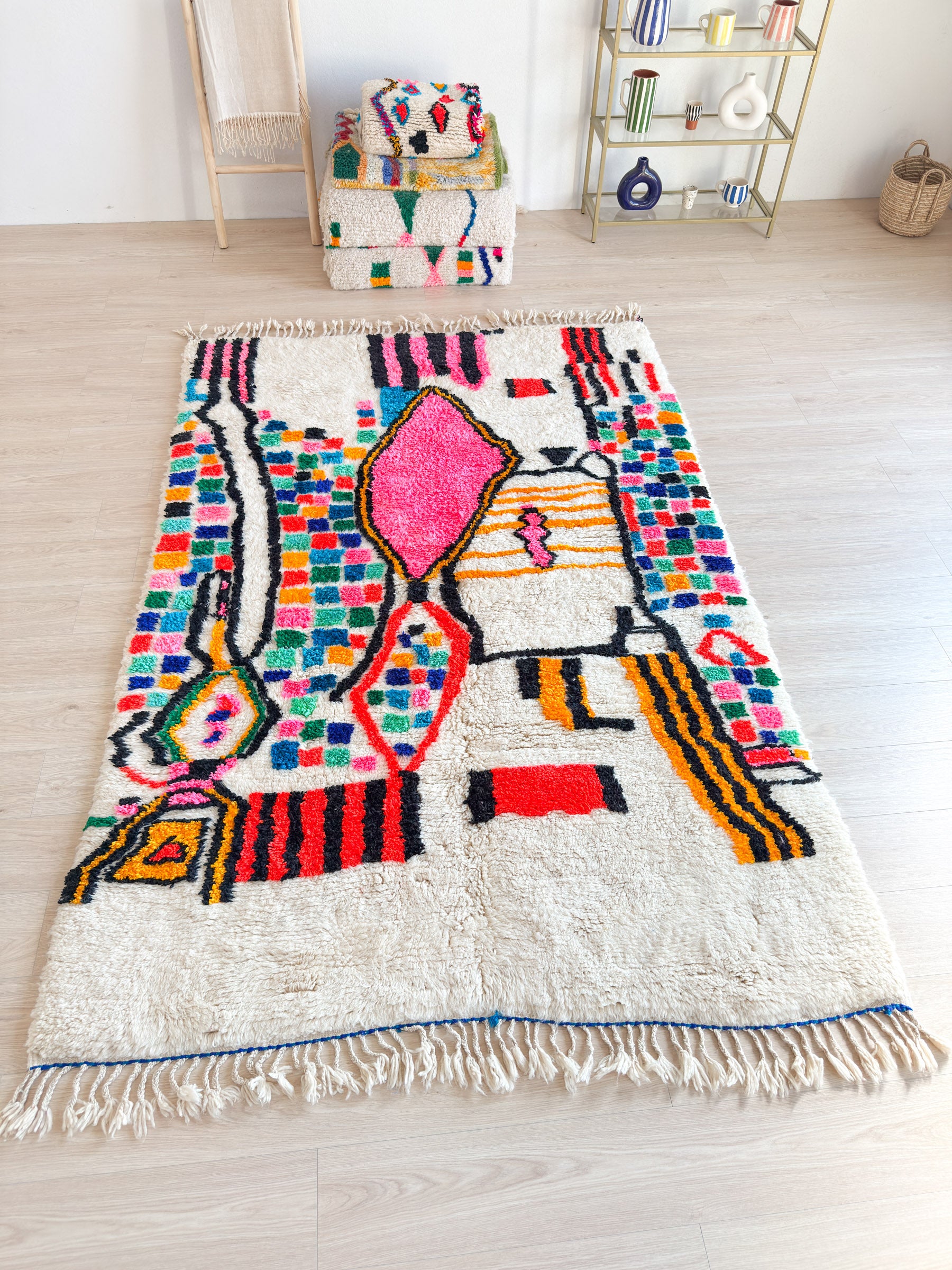 Bunter Berberteppich 177 x 283 cm - Nr. 2310