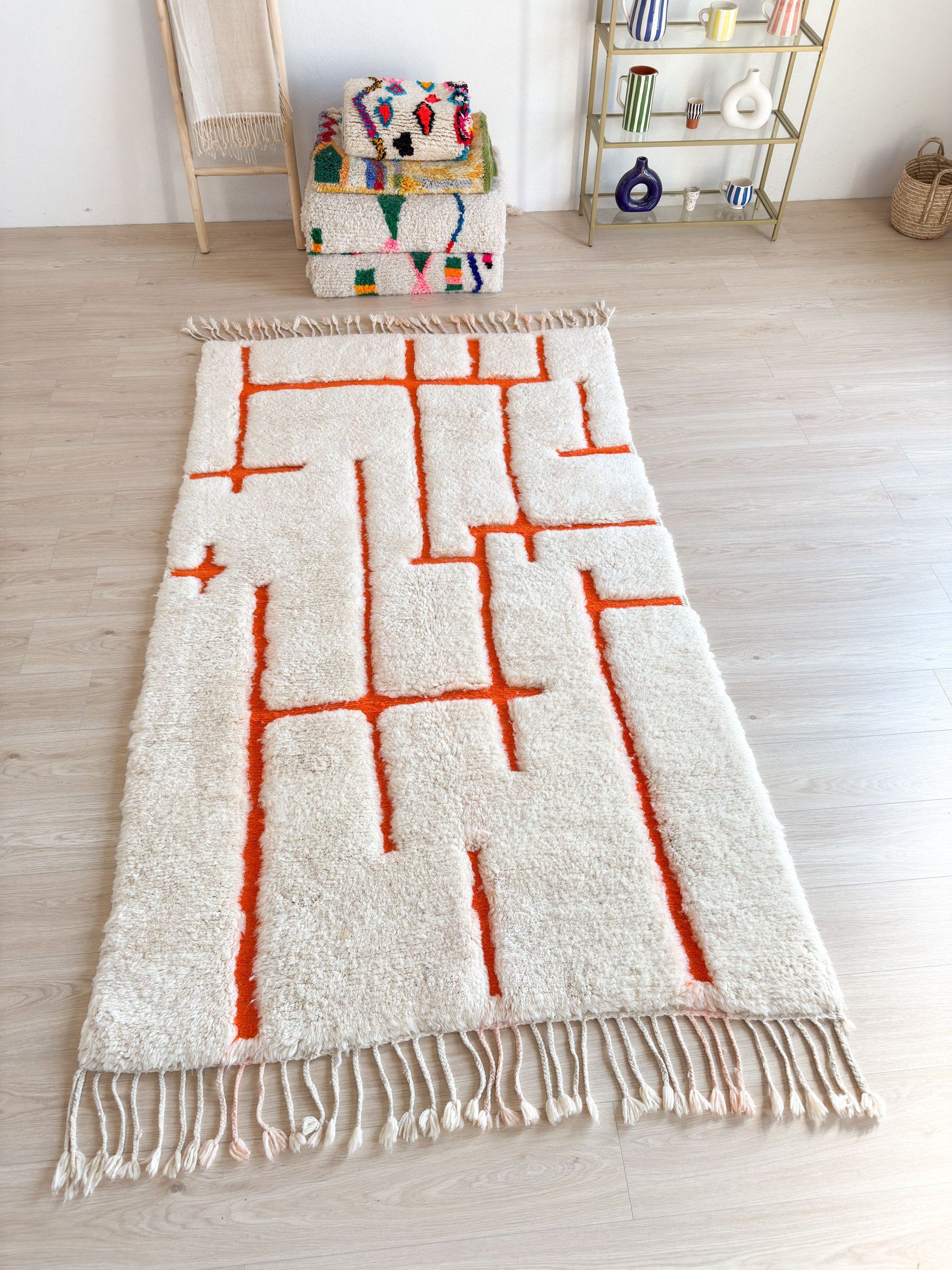 Tapis berbère coloré 151 x 281 cm - n°2278