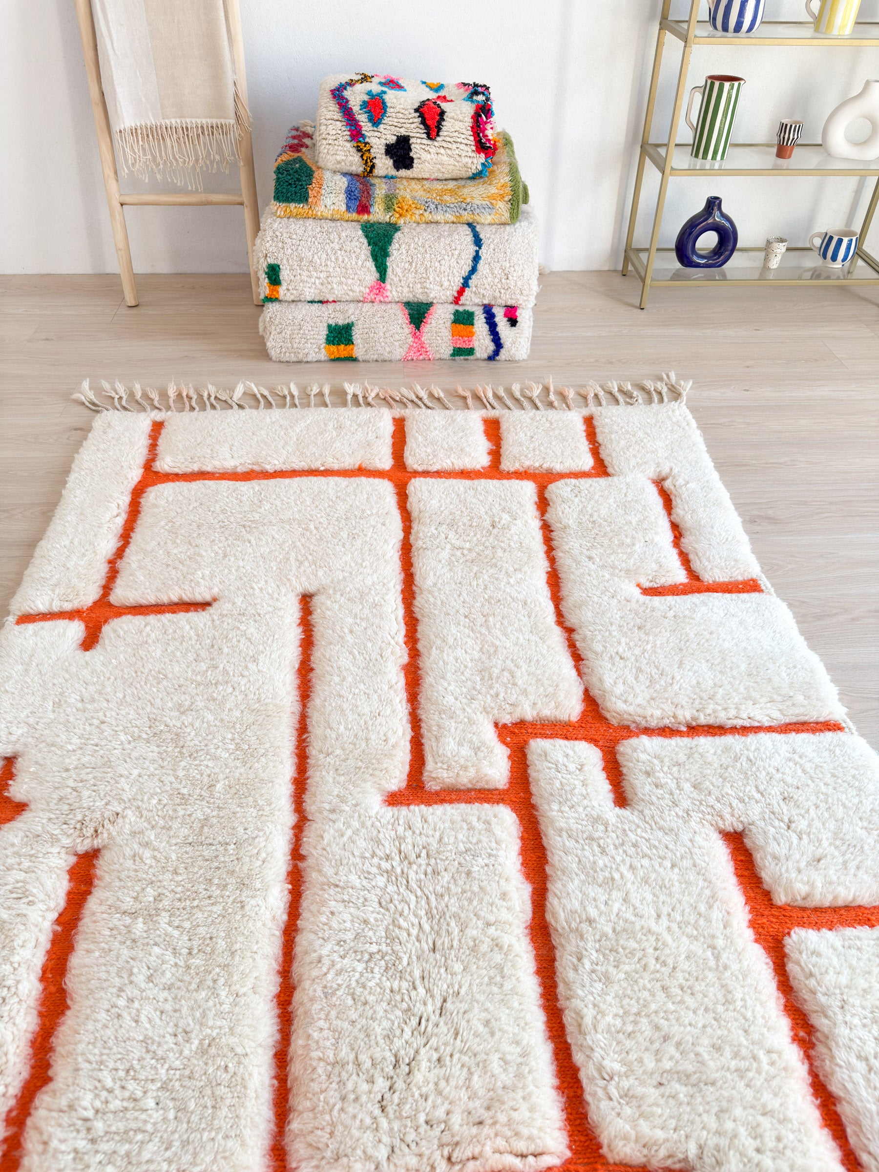 Bunter Berberteppich 151 x 281 cm - Nr. 2278