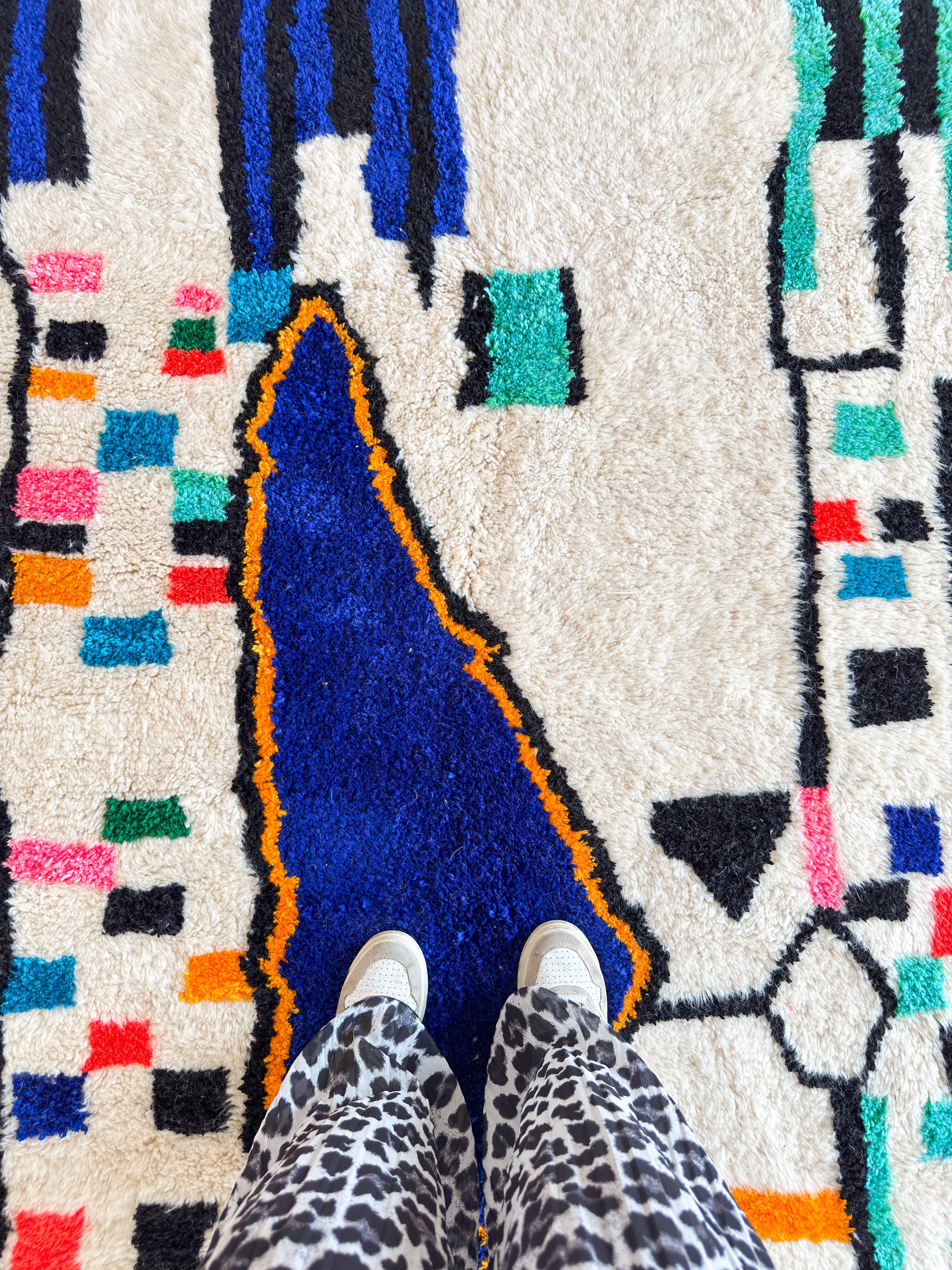 Tapis berbère coloré - n°1307