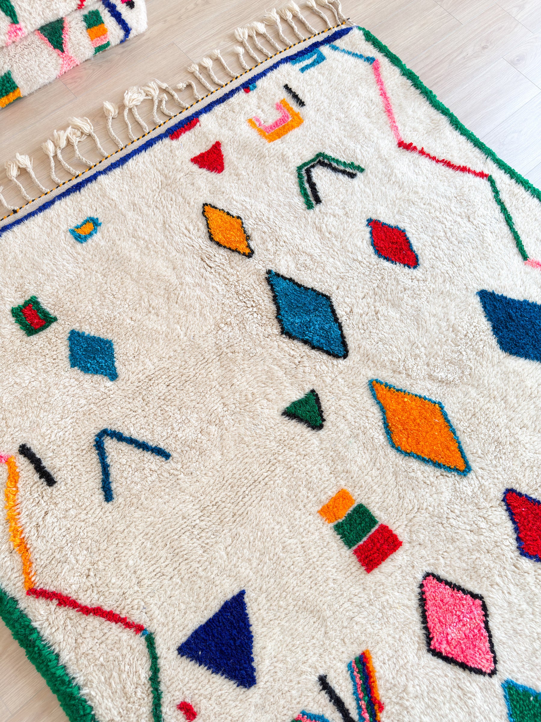 Bunter Berberteppich 194 x 331 cm - Nr. 2283