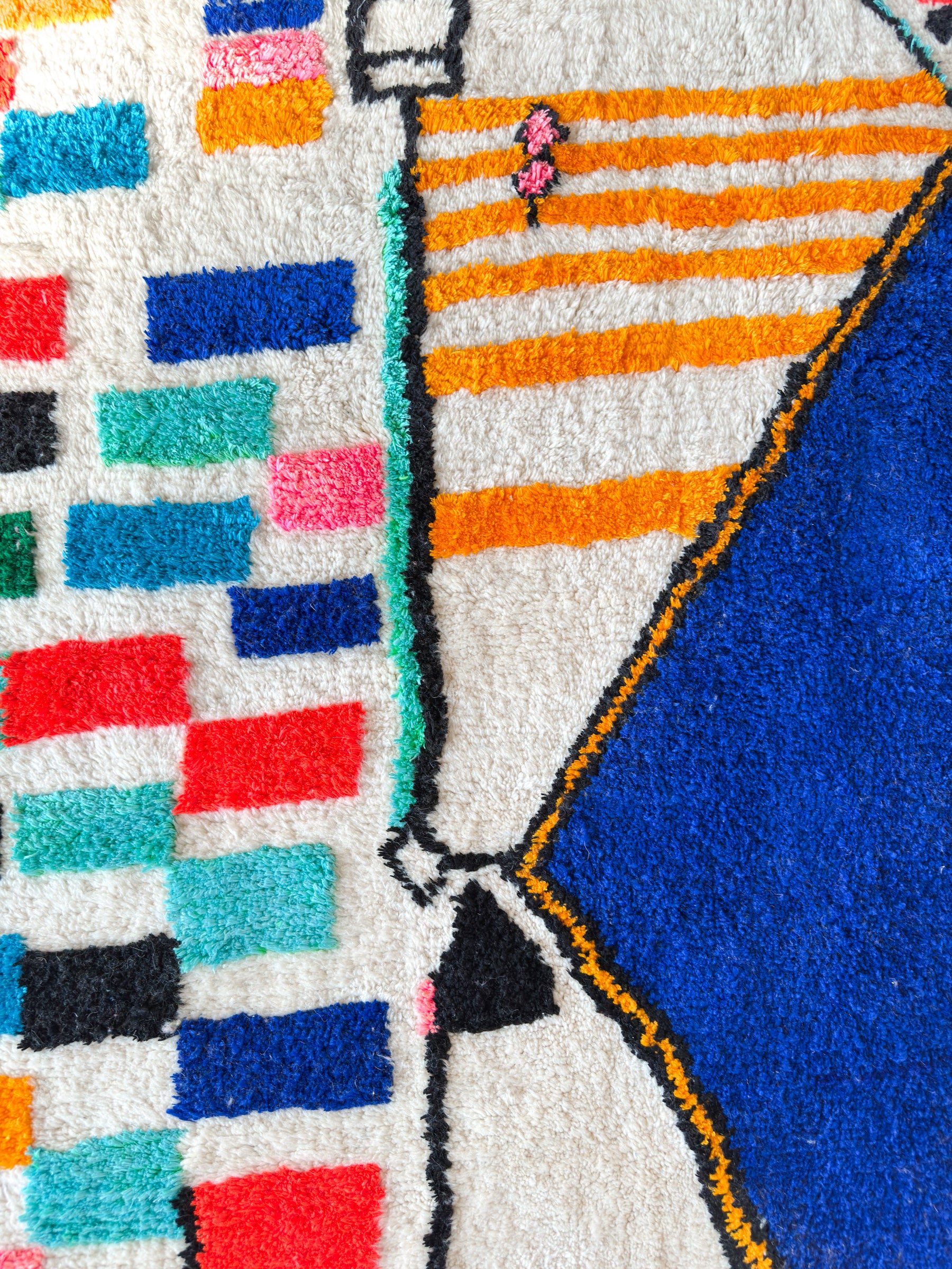 Bunter Berberteppich 213 x 331 cm - Nr. 2304