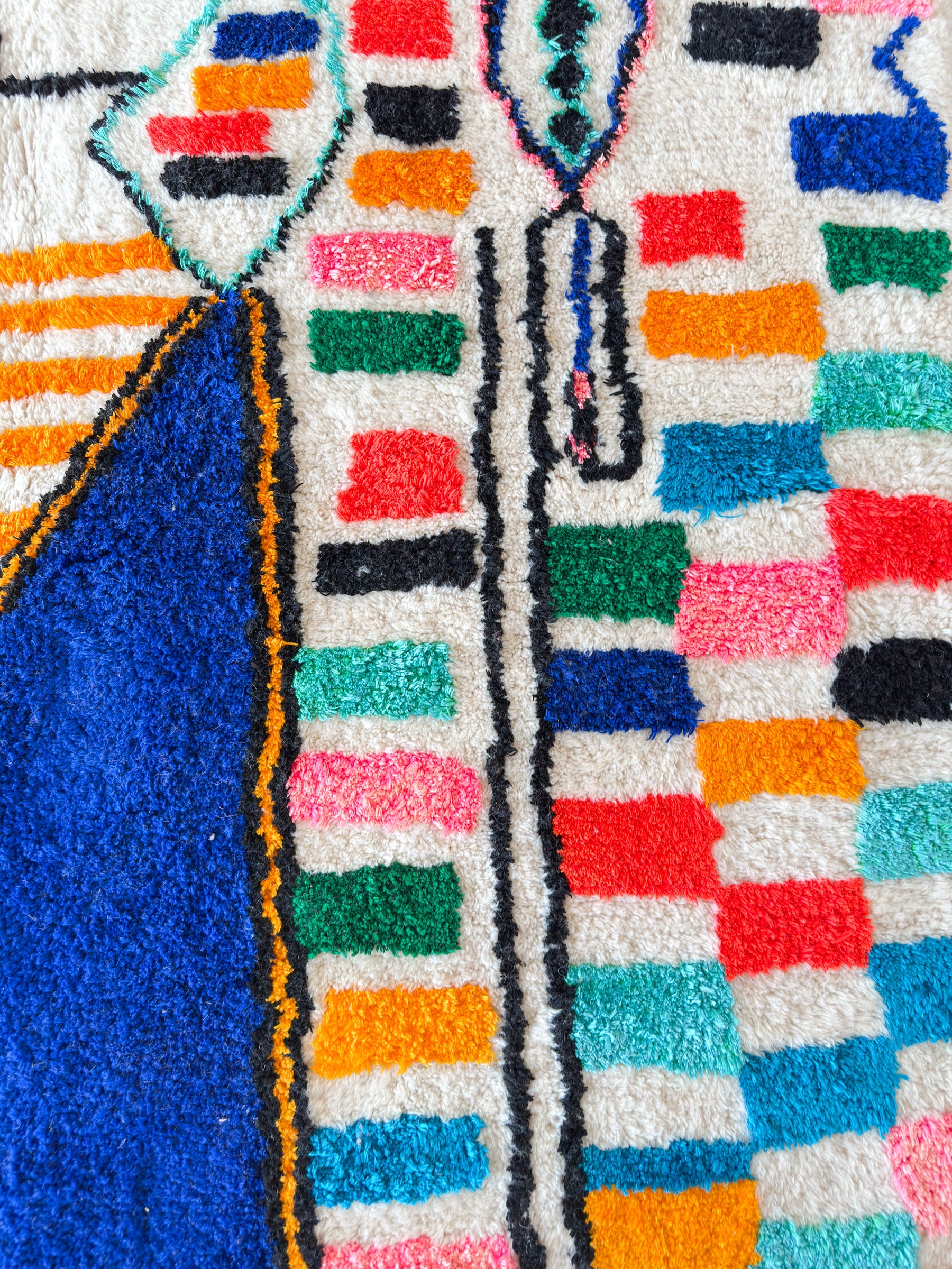 Bunter Berberteppich 213 x 331 cm - Nr. 2304