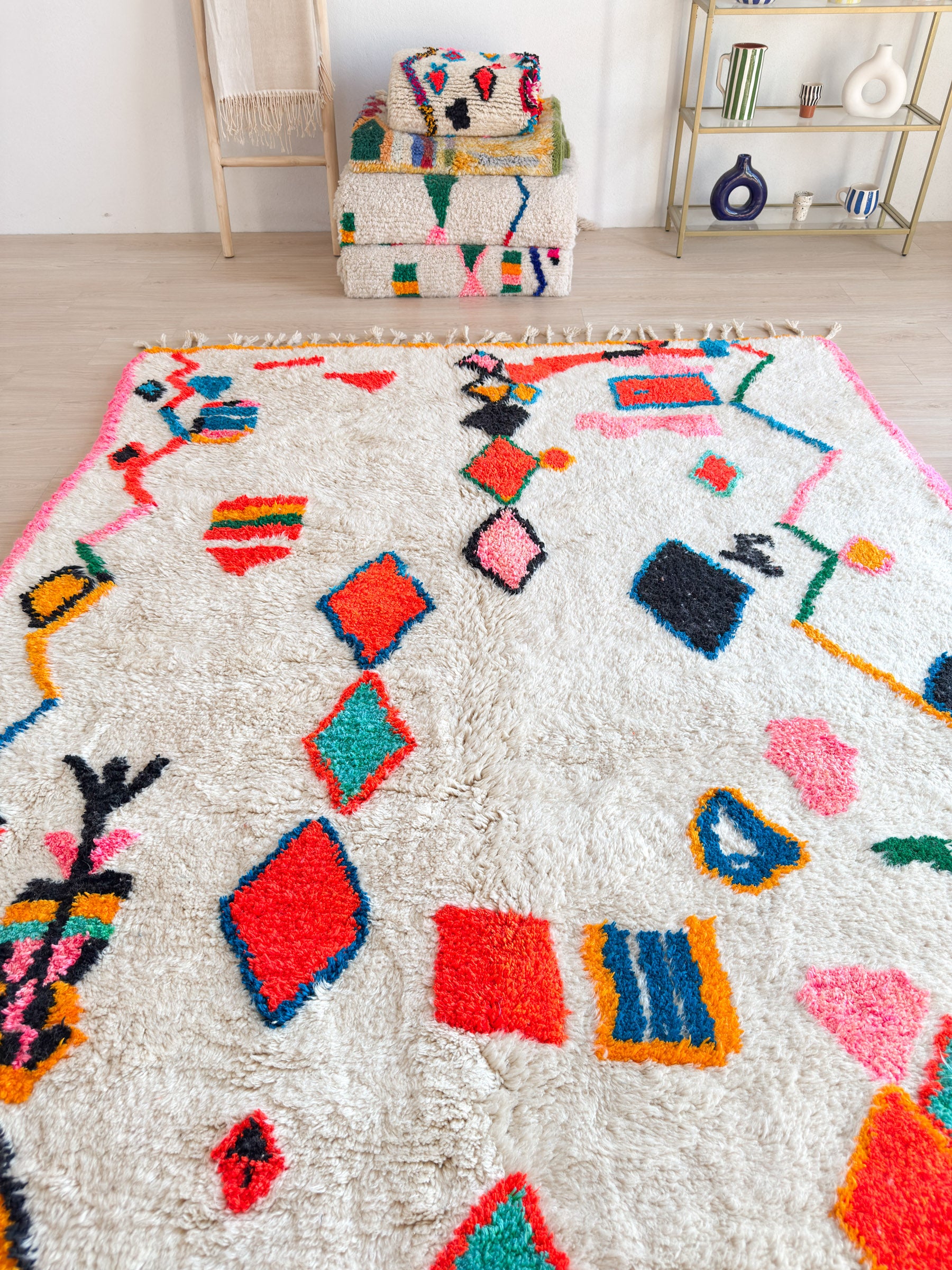 Colorful Berber rug 209 x 339 cm - n°2274