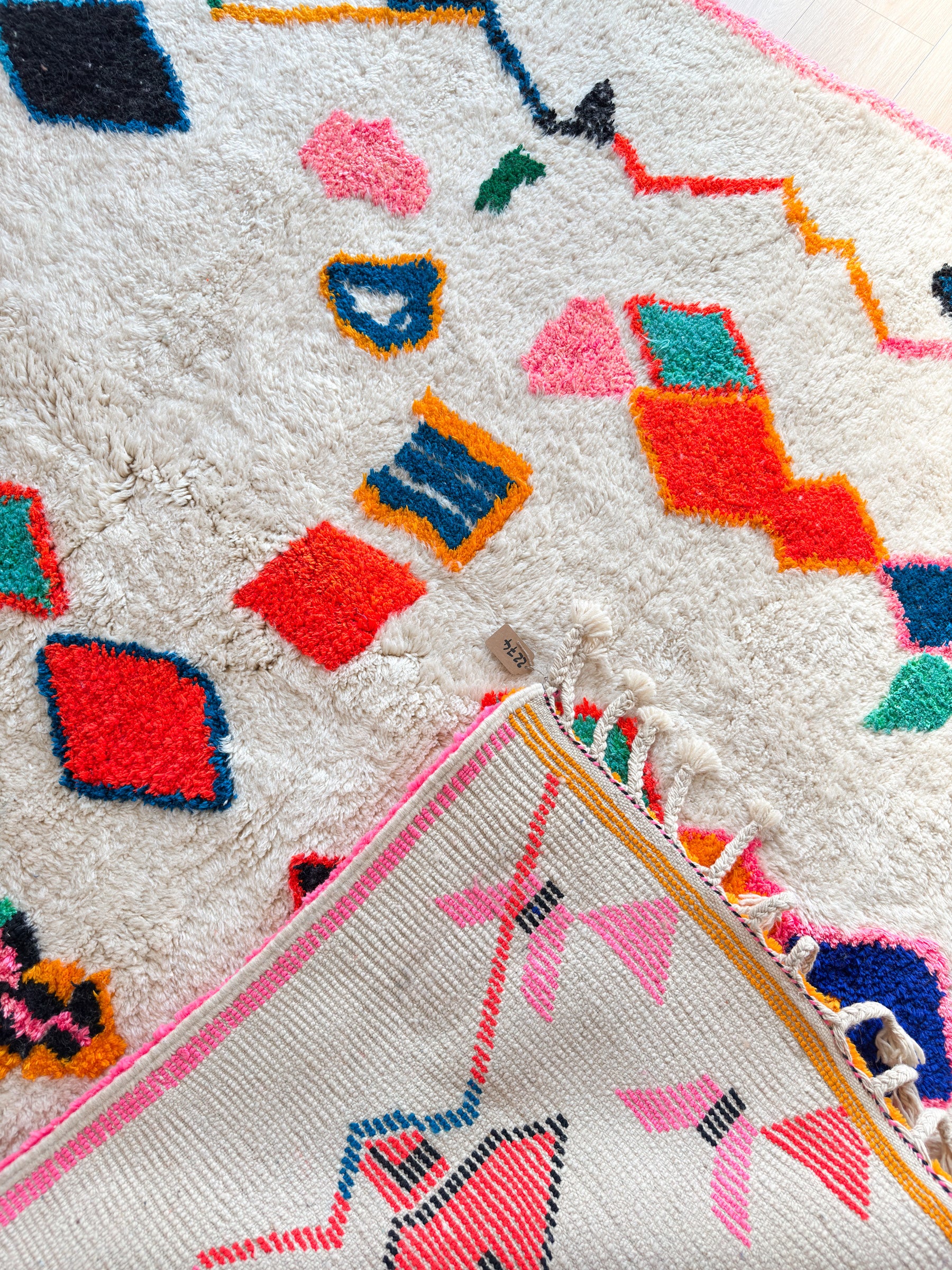 Colorful Berber rug 209 x 339 cm - n°2274