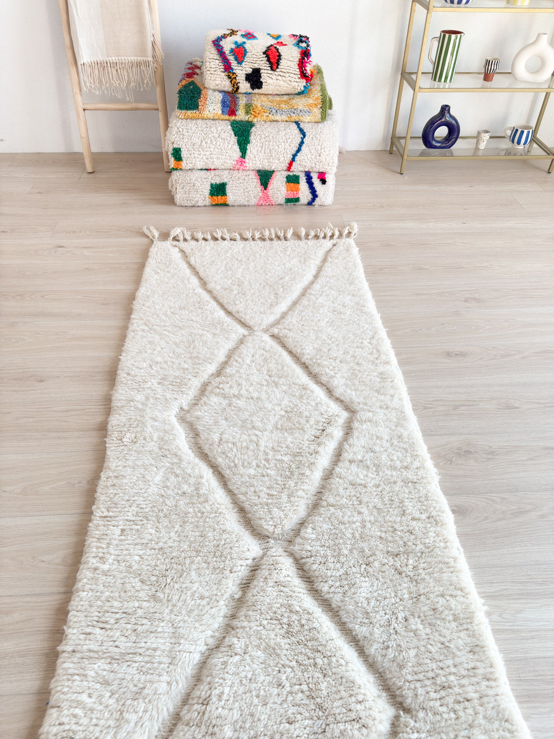 Beni Ouarain Runner Rug 86 x 263 cm - No. 2265