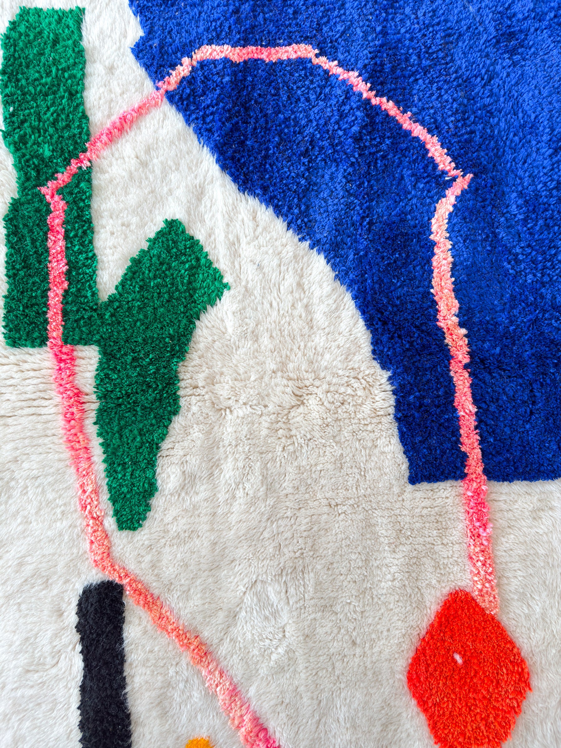 Bunter Berberteppich 103 x 155 cm - Nr. 2401