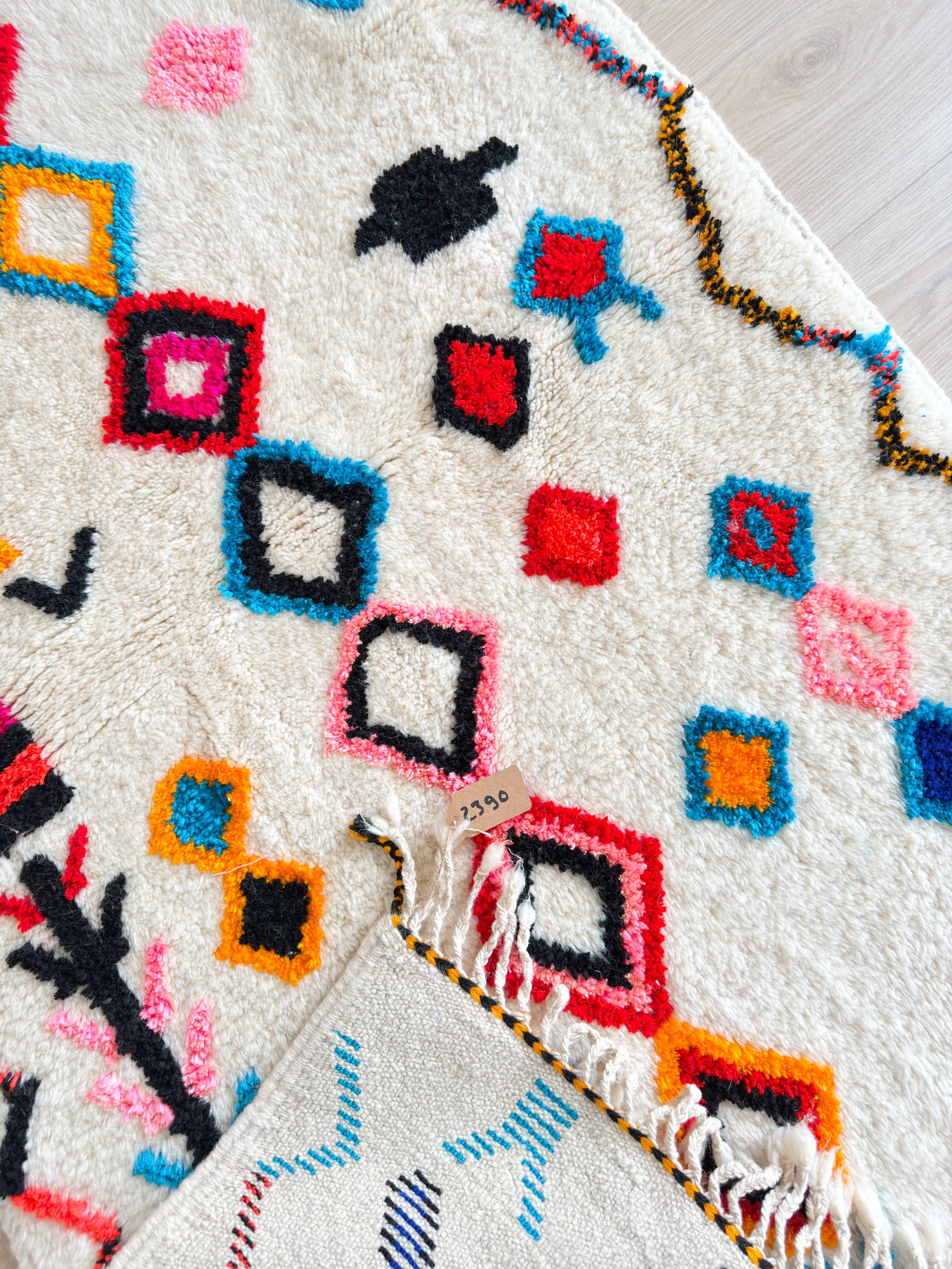 Tapis berbère coloré 100 x 178 cm - n°2390